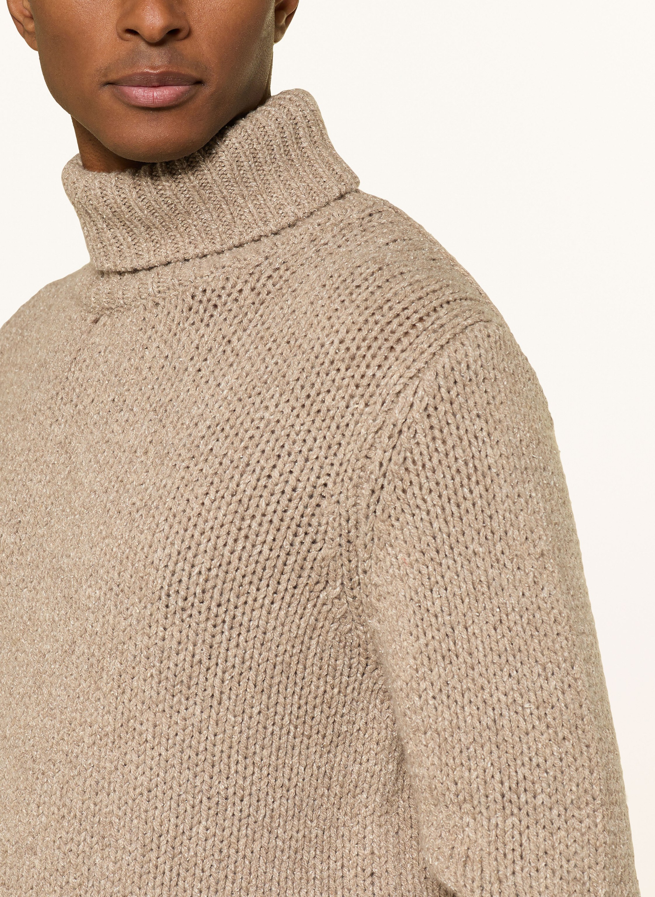 Thumbnail - Mos Mosh Gallery Rollkragenpullover Mmggiorgio beige