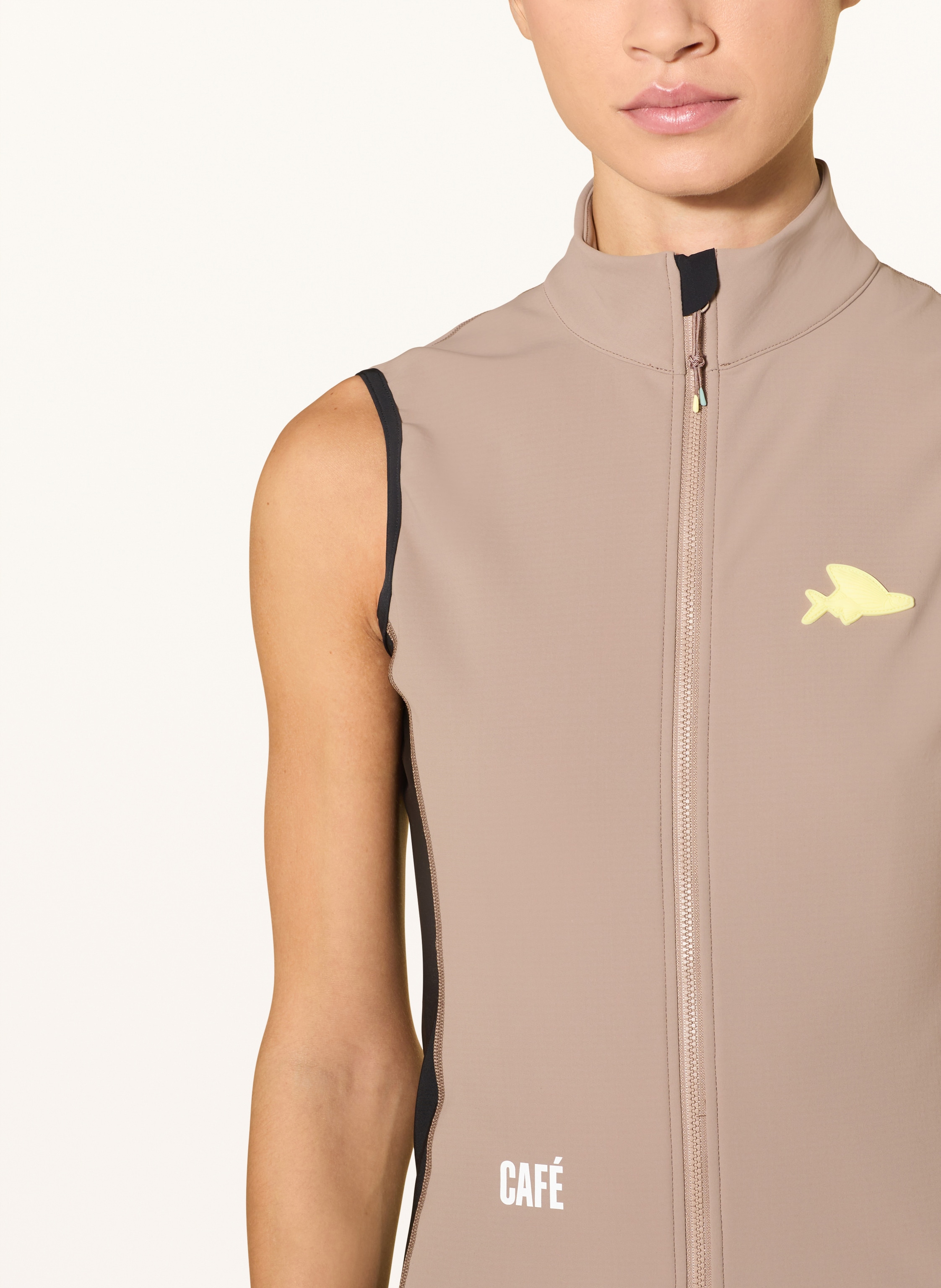 Thumbnail - Café Du Cycliste Softshell-Radweste Sibille braun