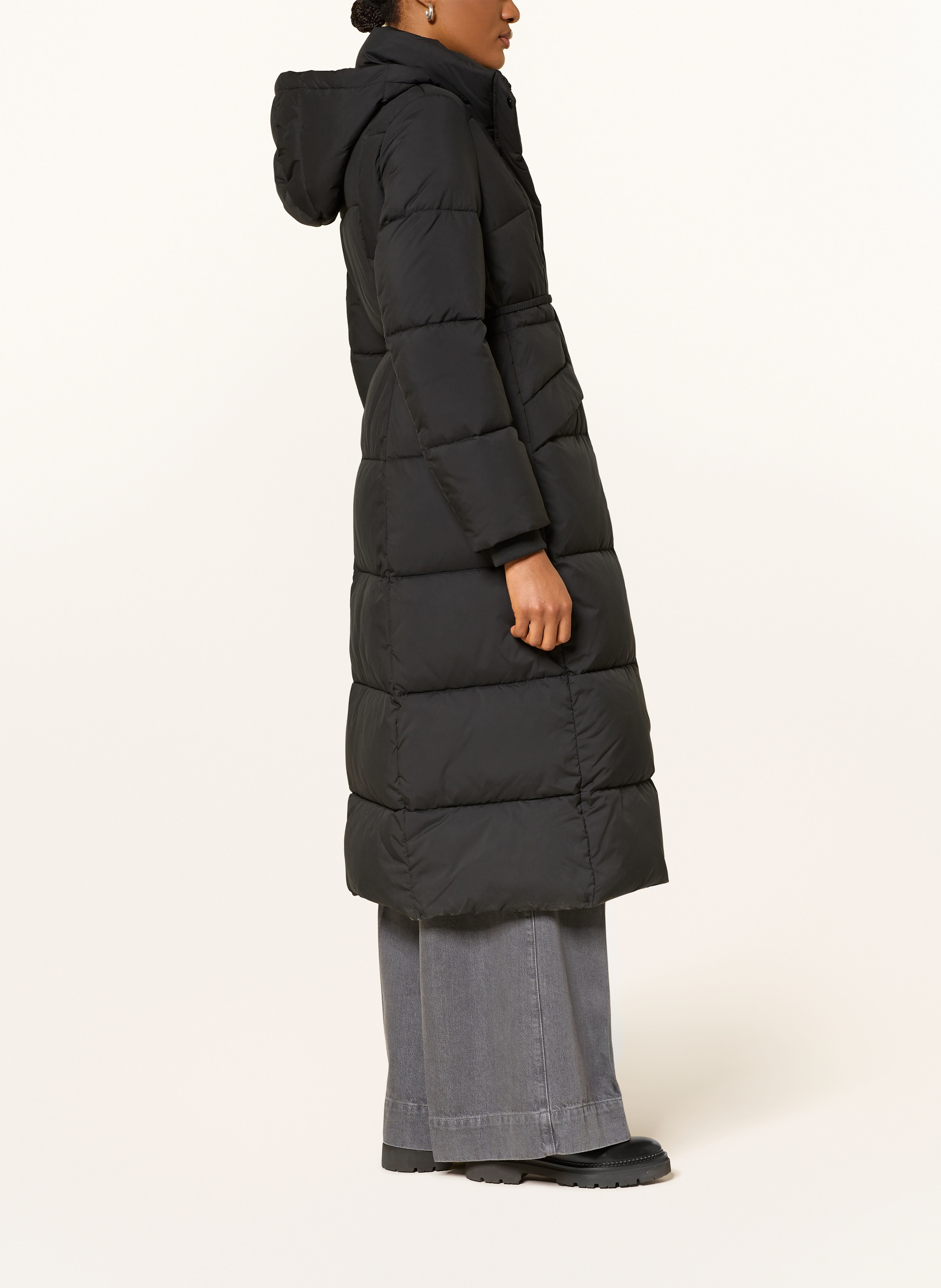 Thumbnail - Boss Steppmantel Pamaxi Mit Abnehmbarer Kapuze schwarz