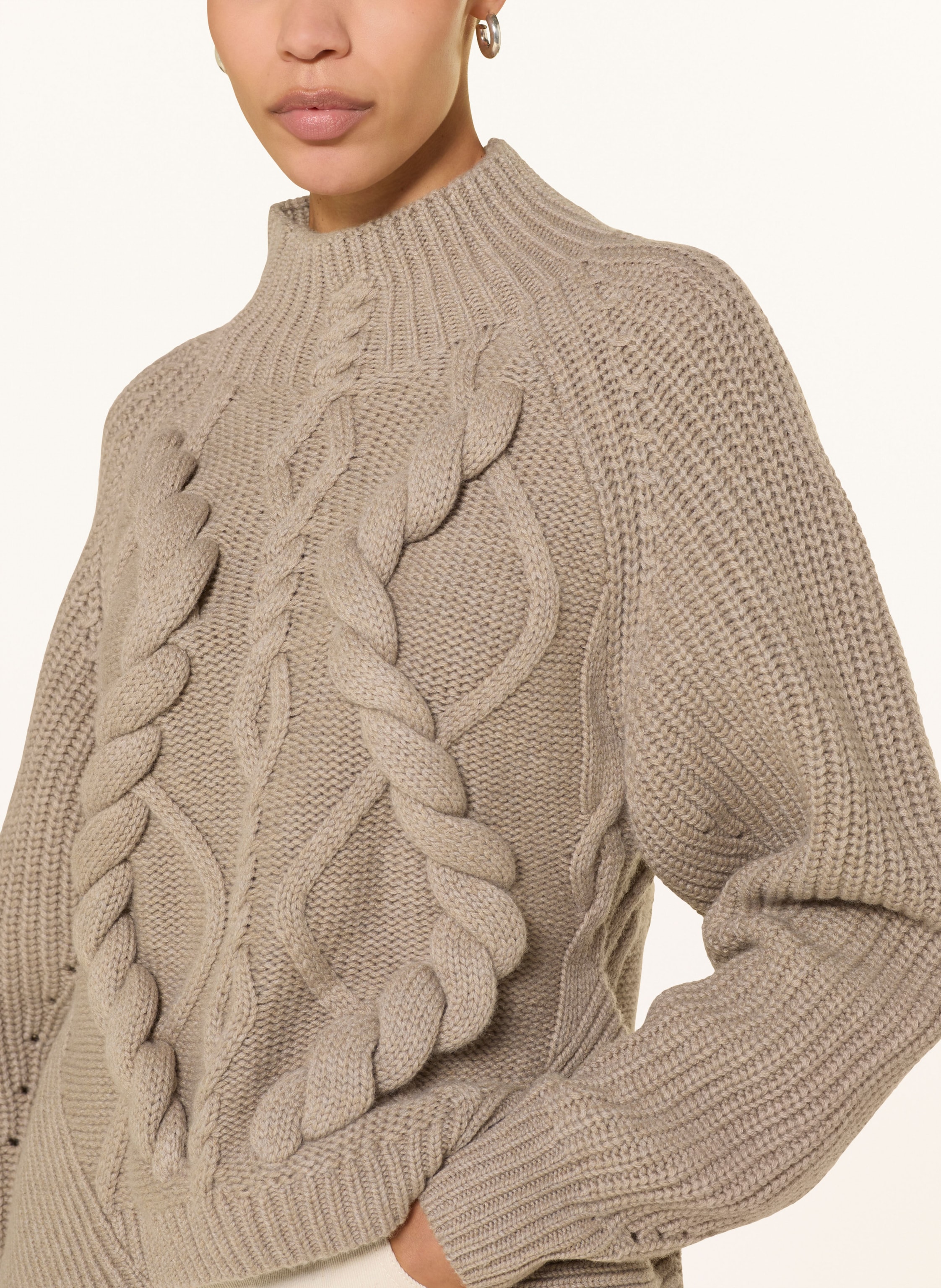 Thumbnail - Boss Pullover Fibona Mit Cashmere beige
