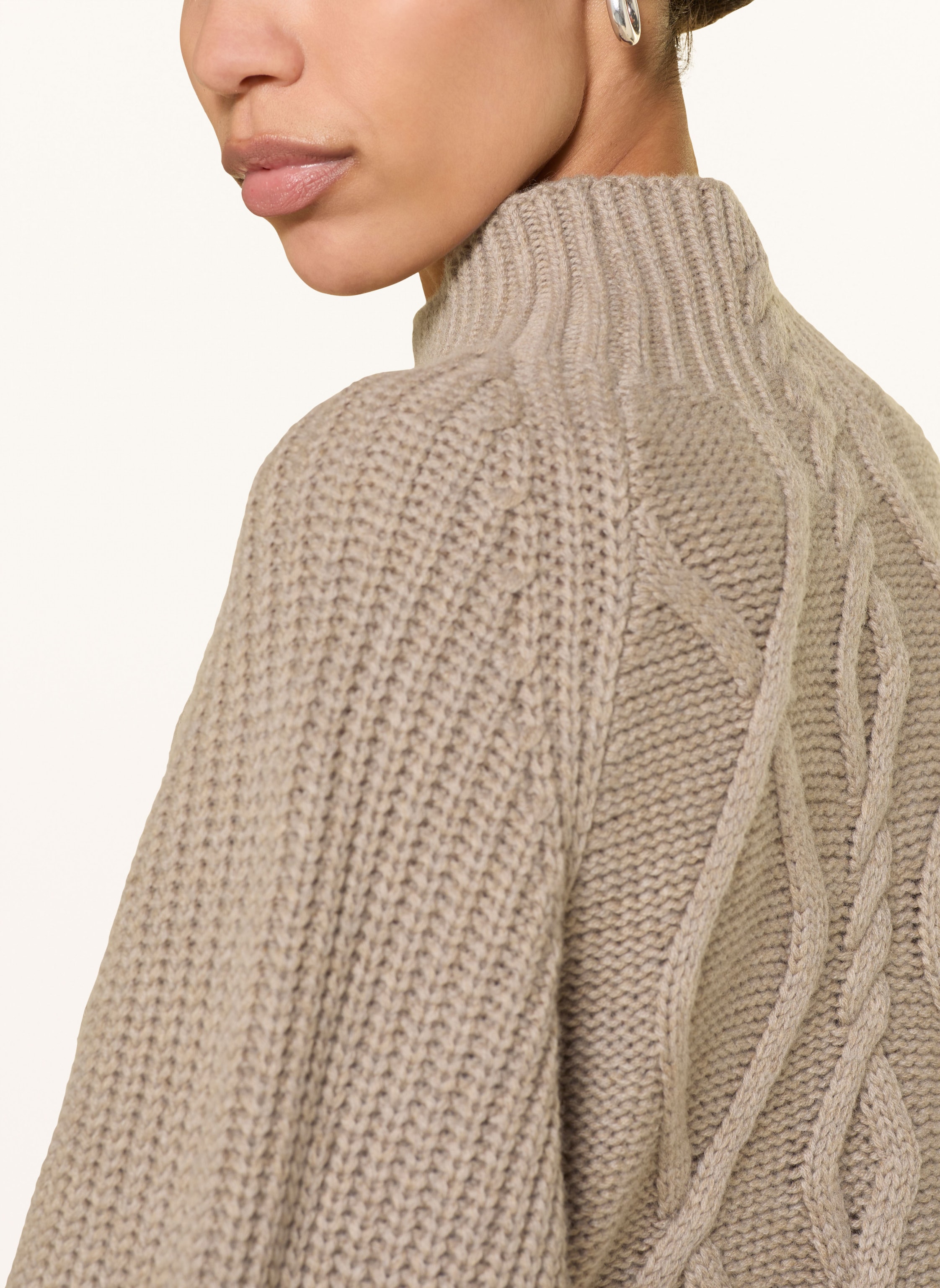 Thumbnail - Boss Pullover Fibona Mit Cashmere beige