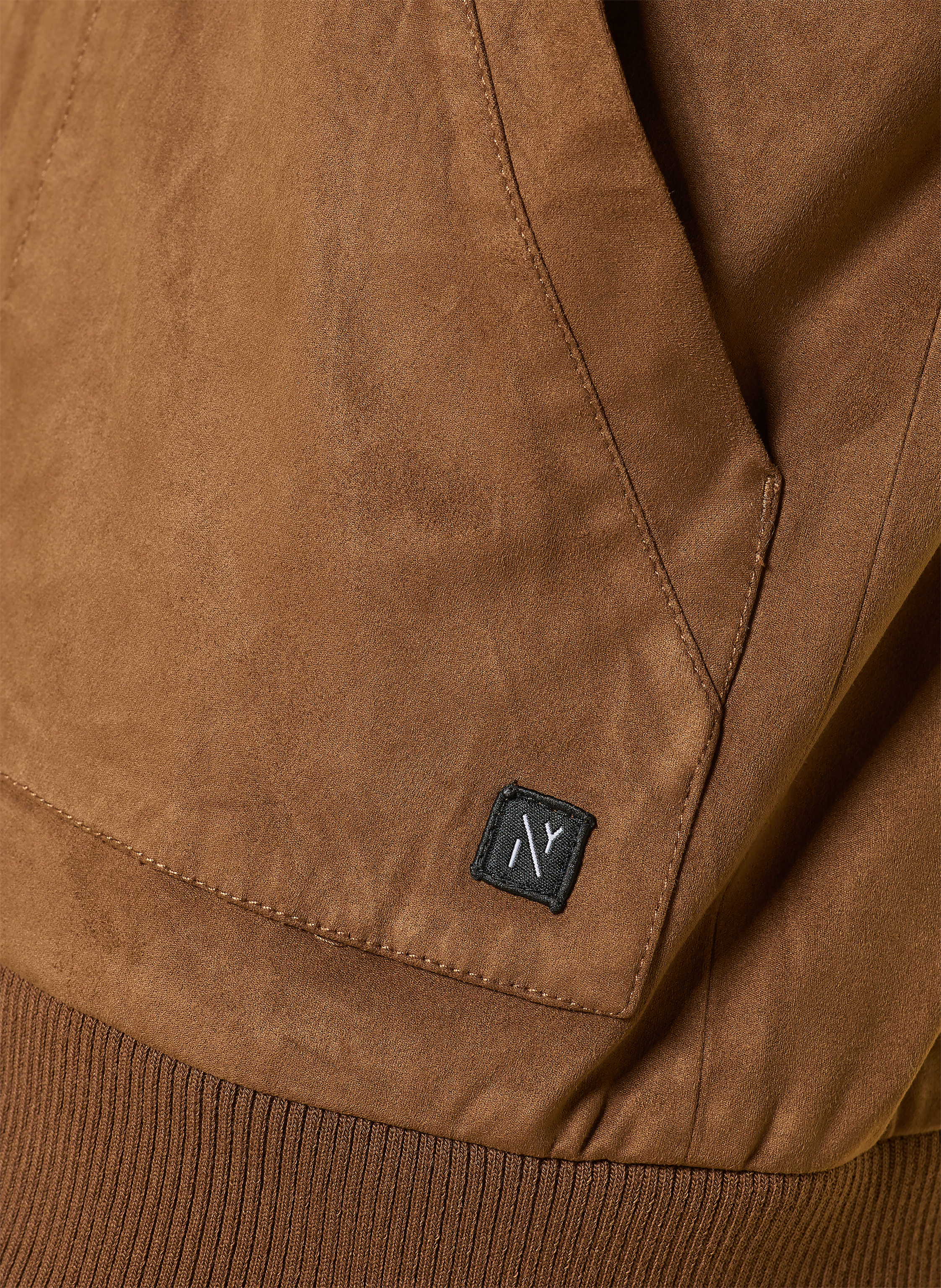 Thumbnail - Nowadays Blouson In Lederoptik braun