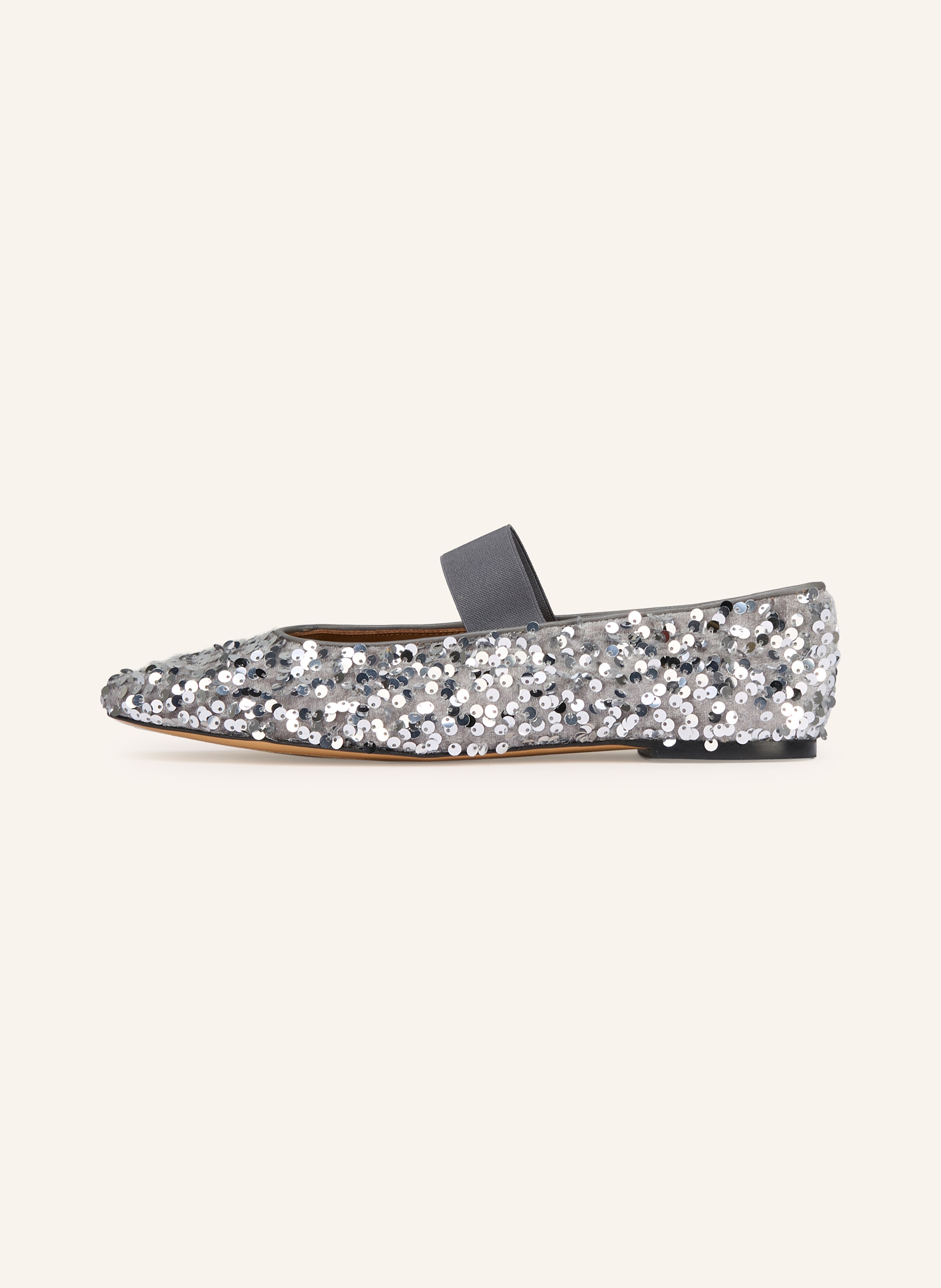 Thumbnail - Flattered Mary-Jane-Ballerinas Bree Mit Pailletten silber