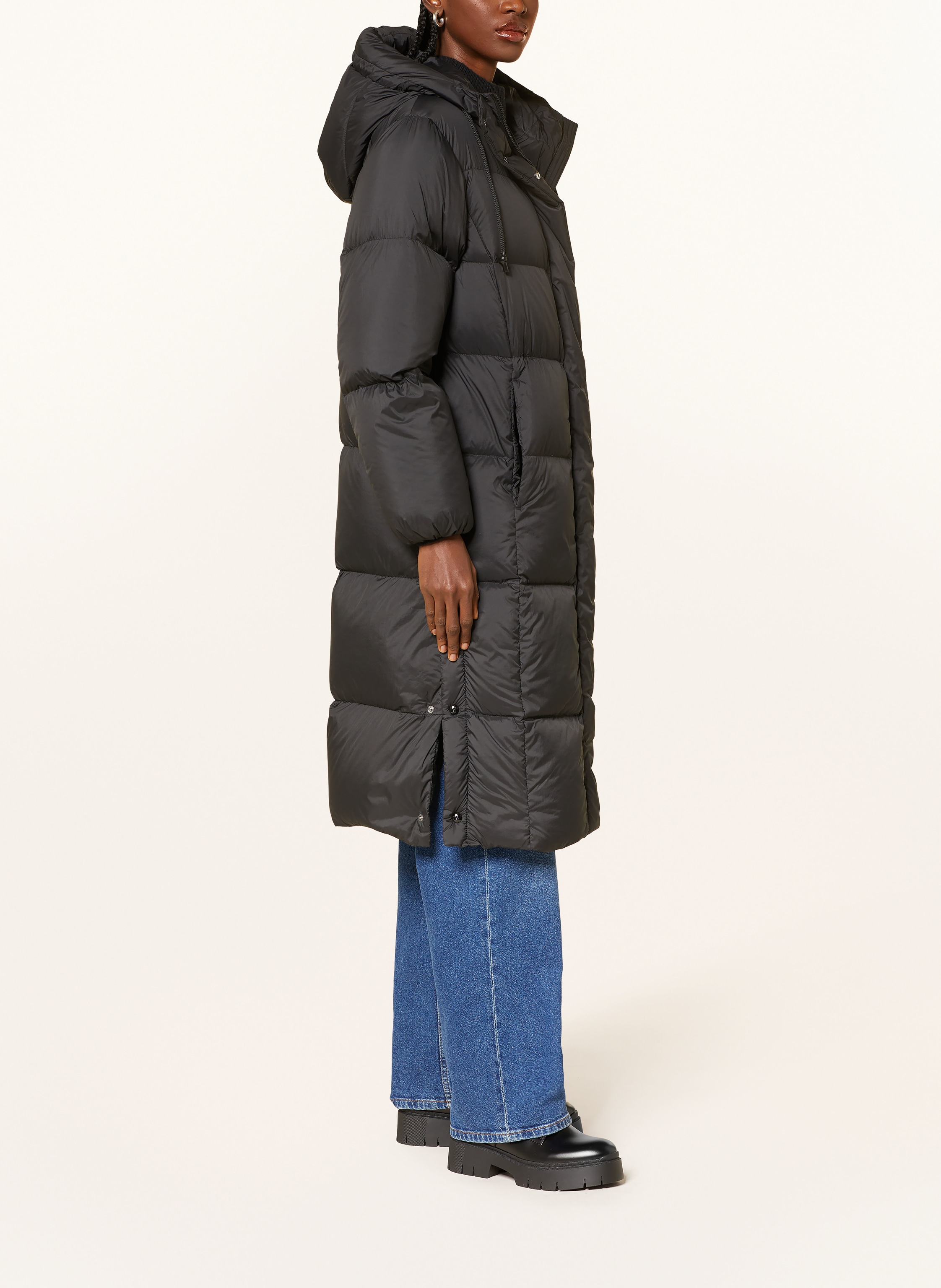 Thumbnail - Hugo Daunenmantel Fini schwarz