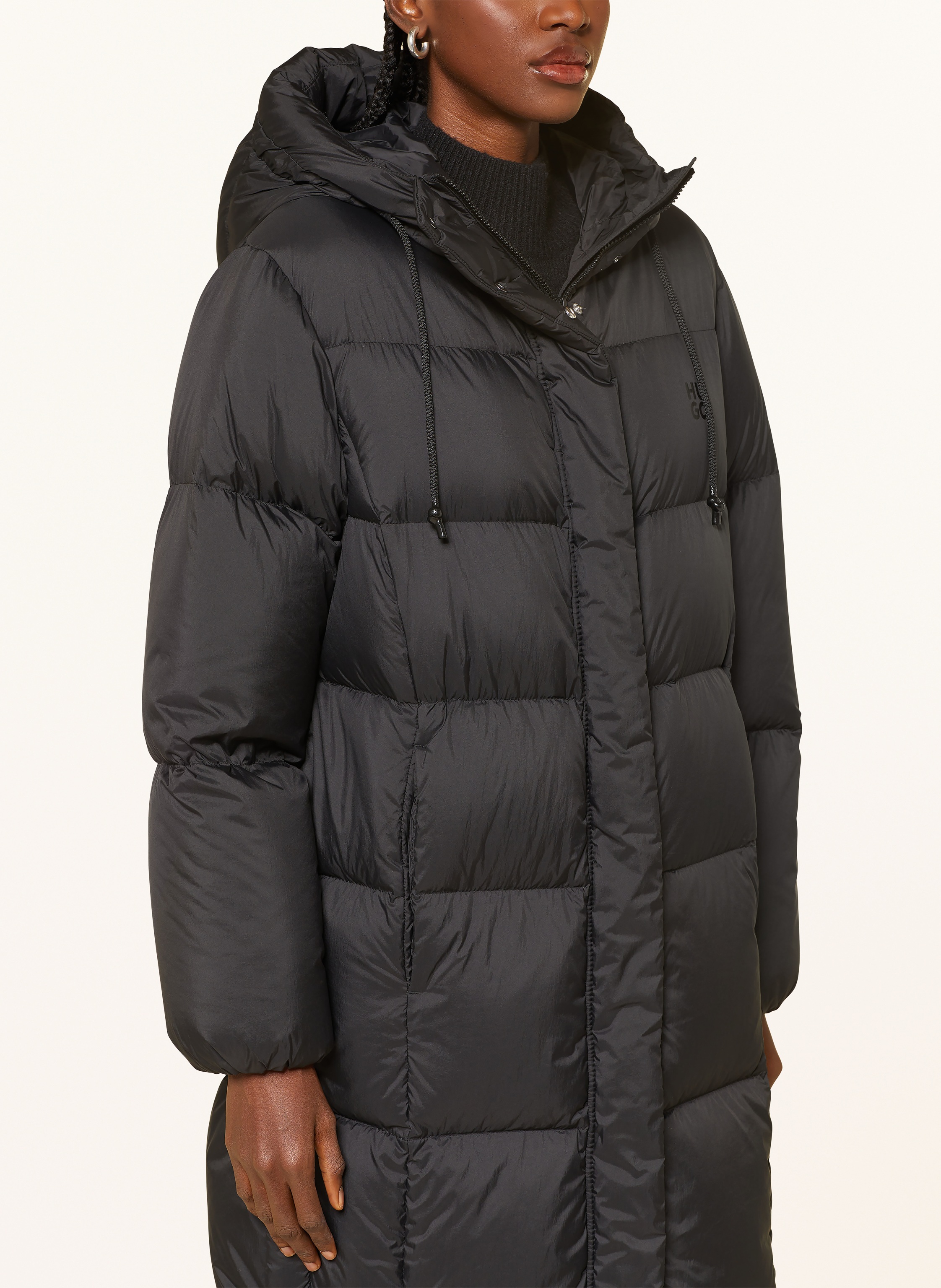 Thumbnail - Hugo Daunenmantel Fini schwarz