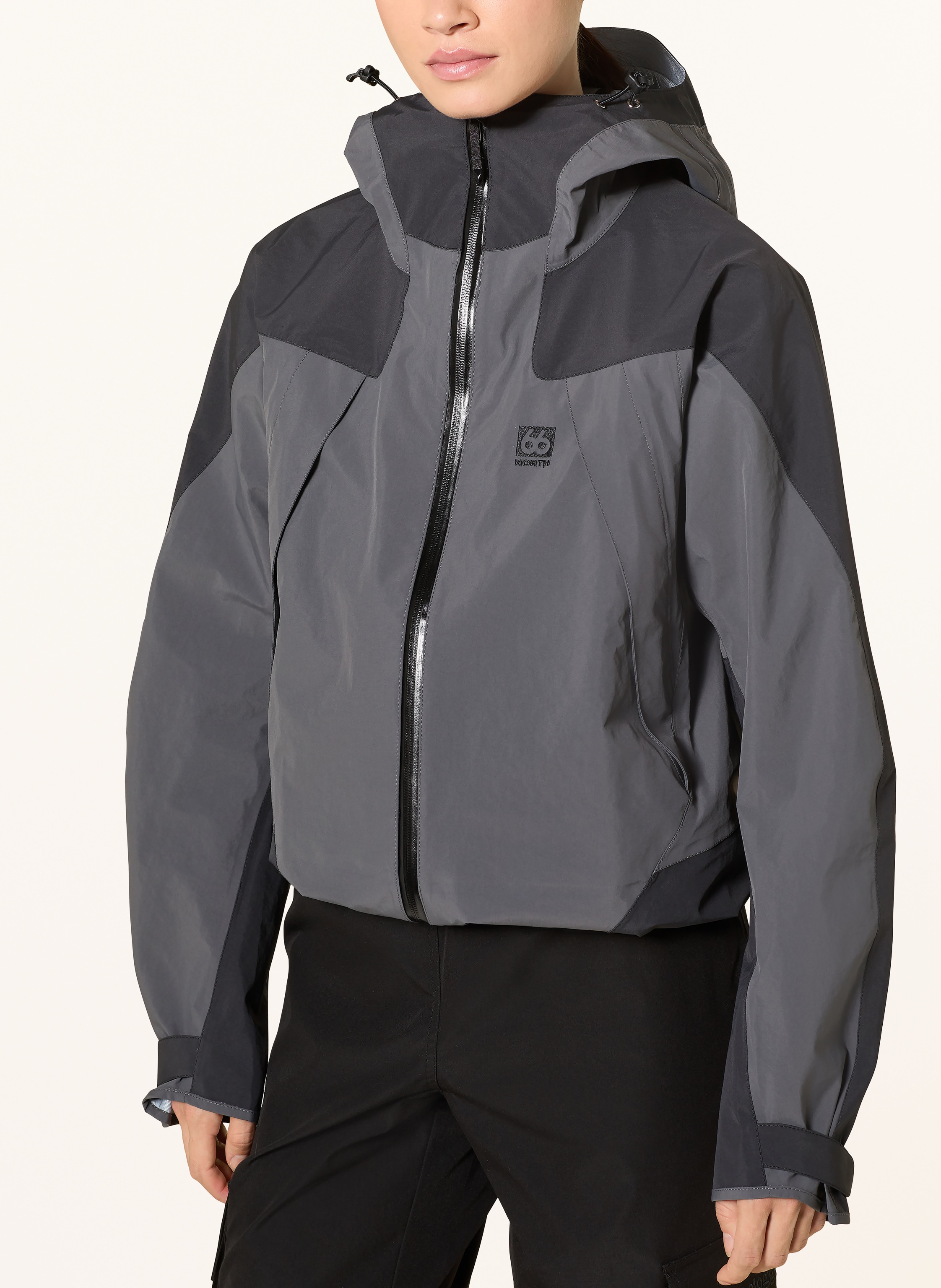 Thumbnail - 66°North Hardshell-Jacke Dyngja schwarz