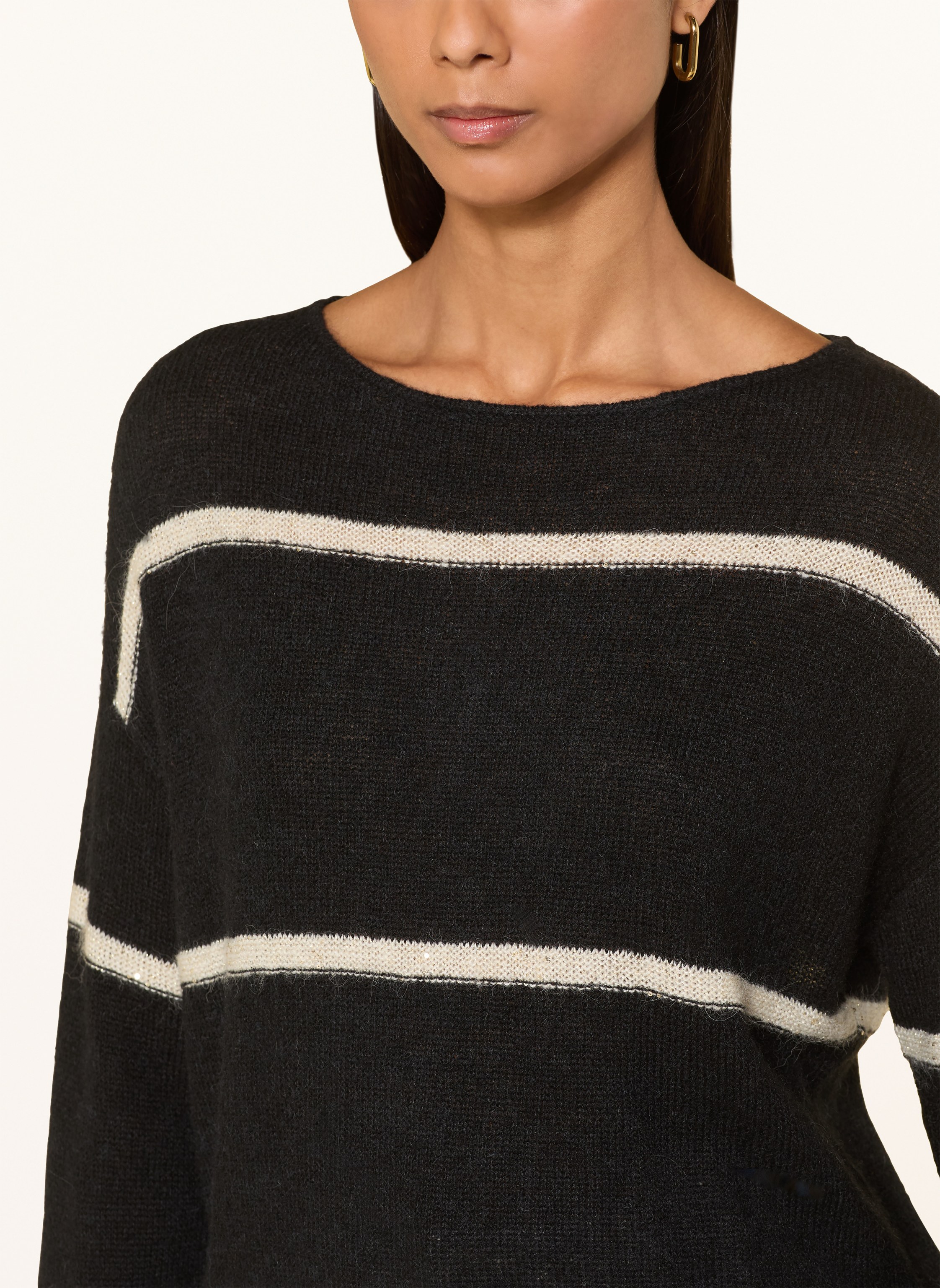 Thumbnail - Brax Pullover Lisa Mit Glitzergarn schwarz