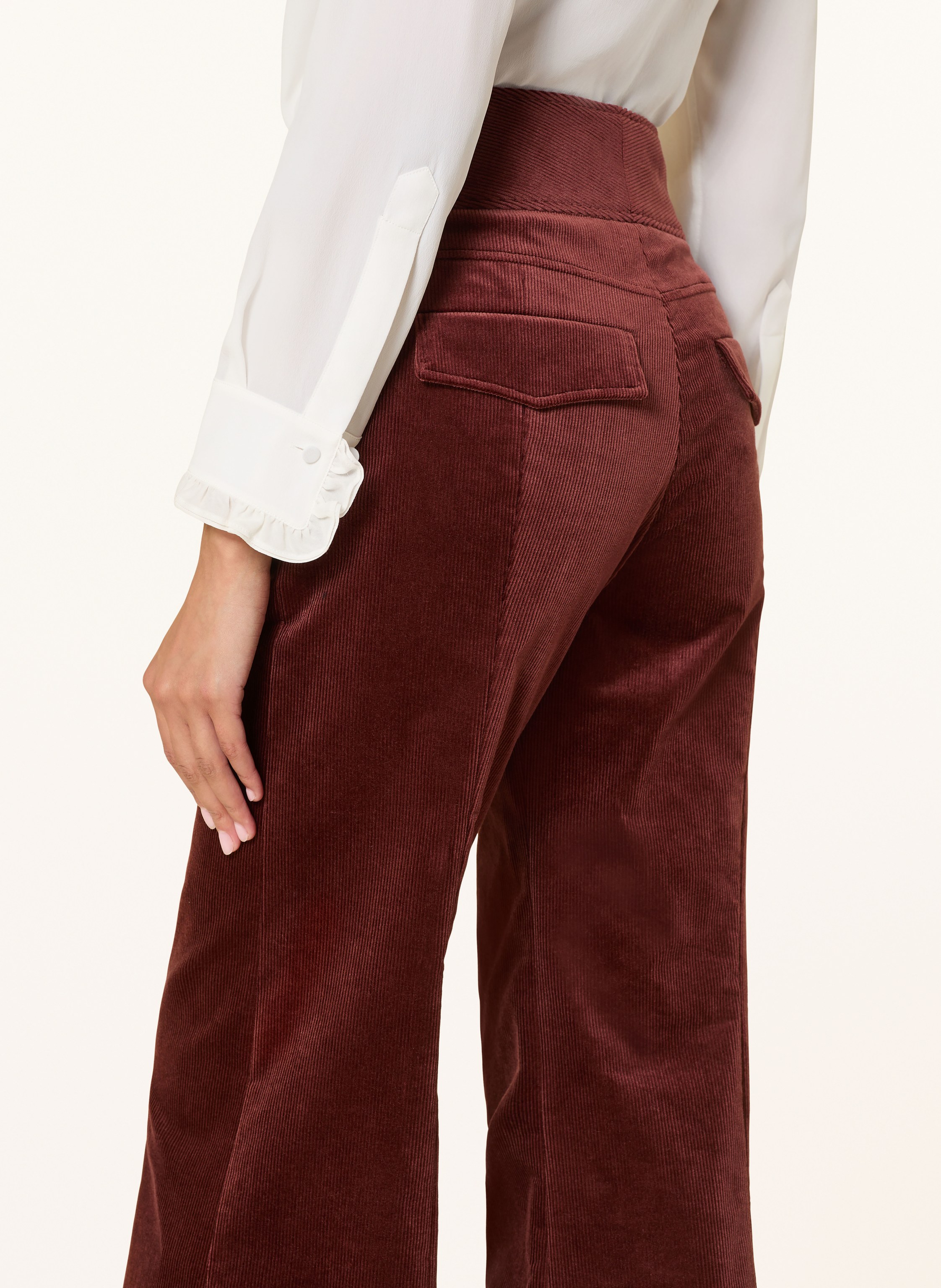 Thumbnail - Dorothee Schumacher Cordhose Twisted Structure braun
