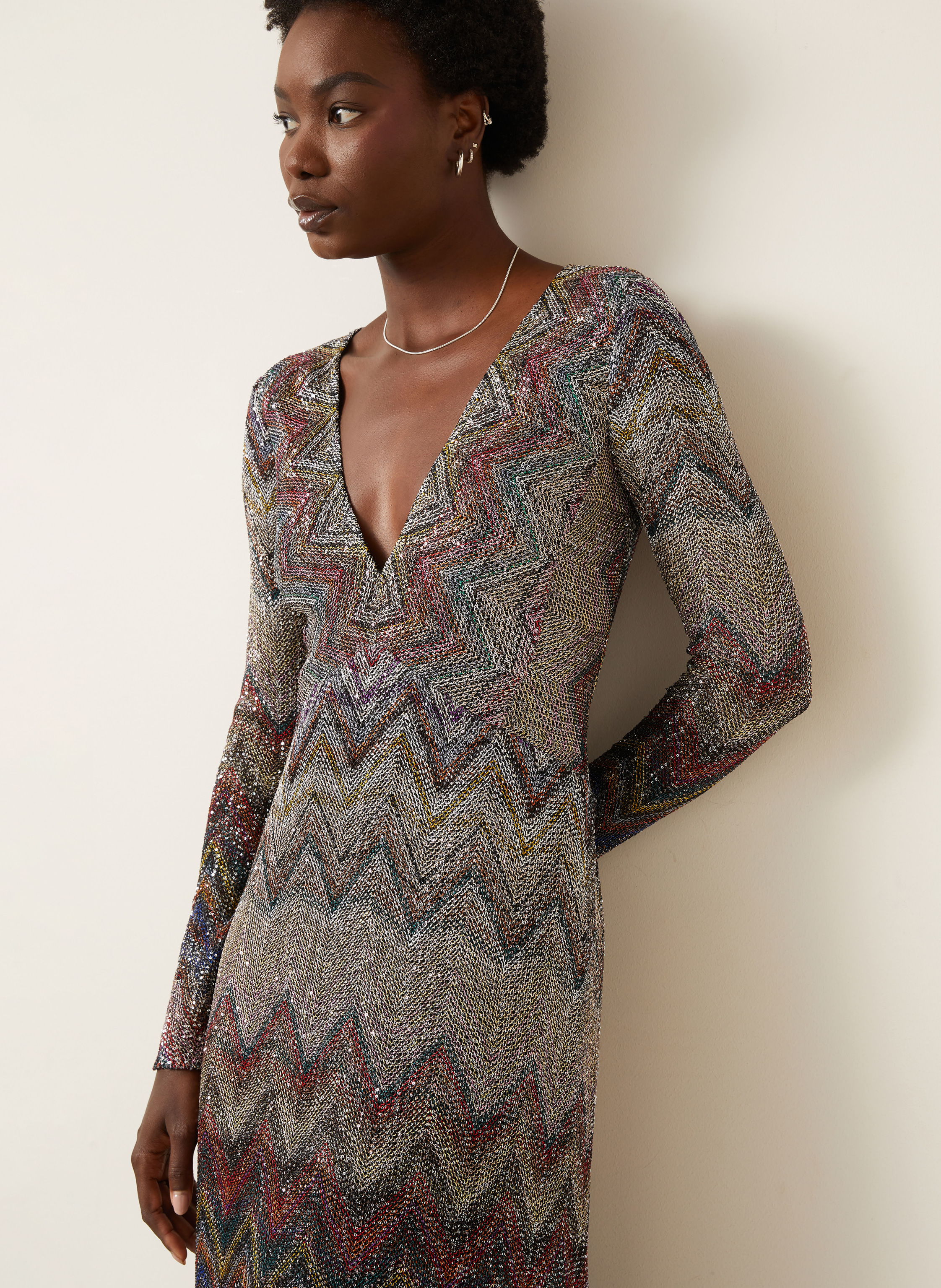 Thumbnail - Missoni Abendkleid beige