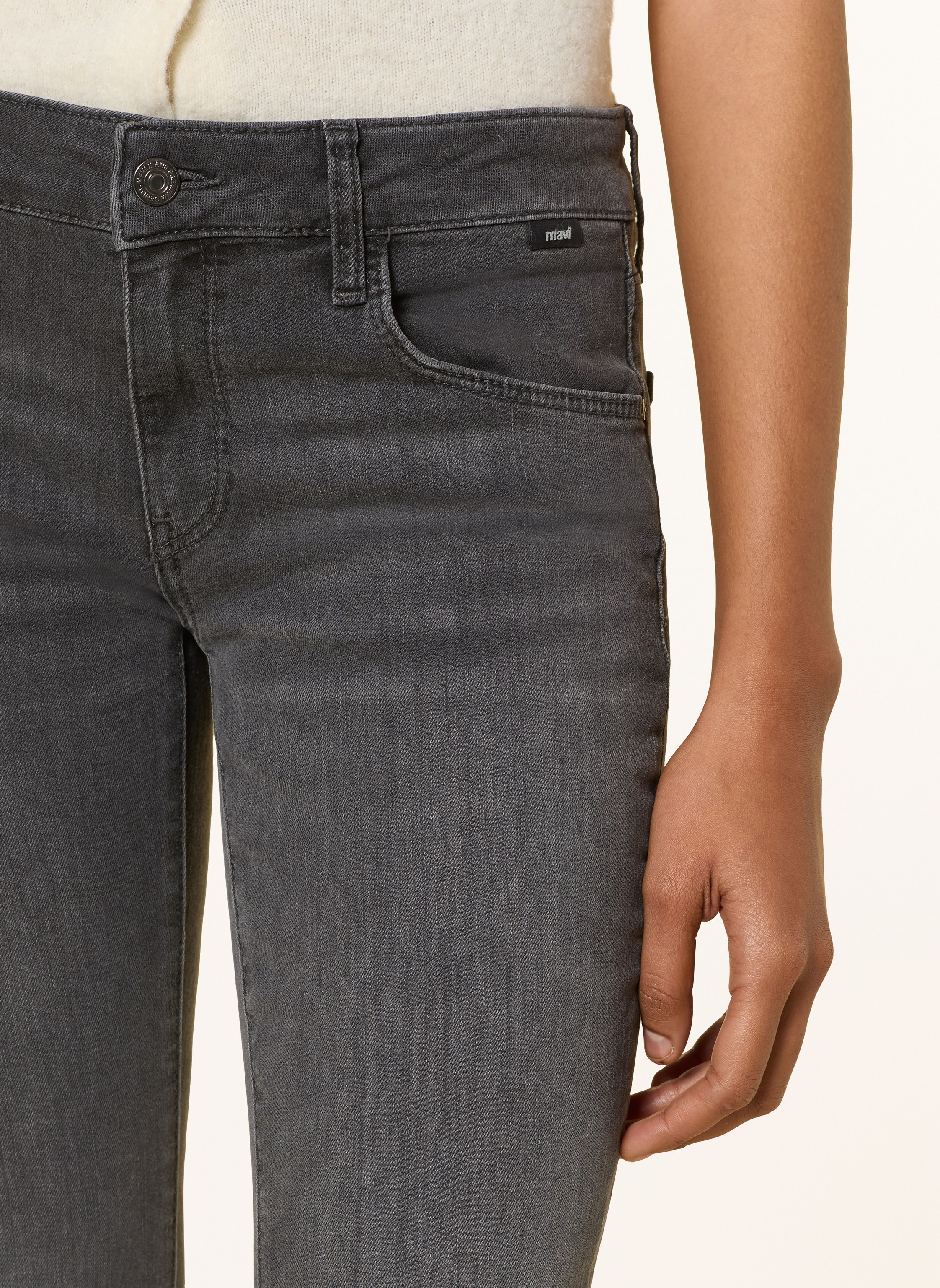 Thumbnail - Mavi Bootcut Jeans Bella grau