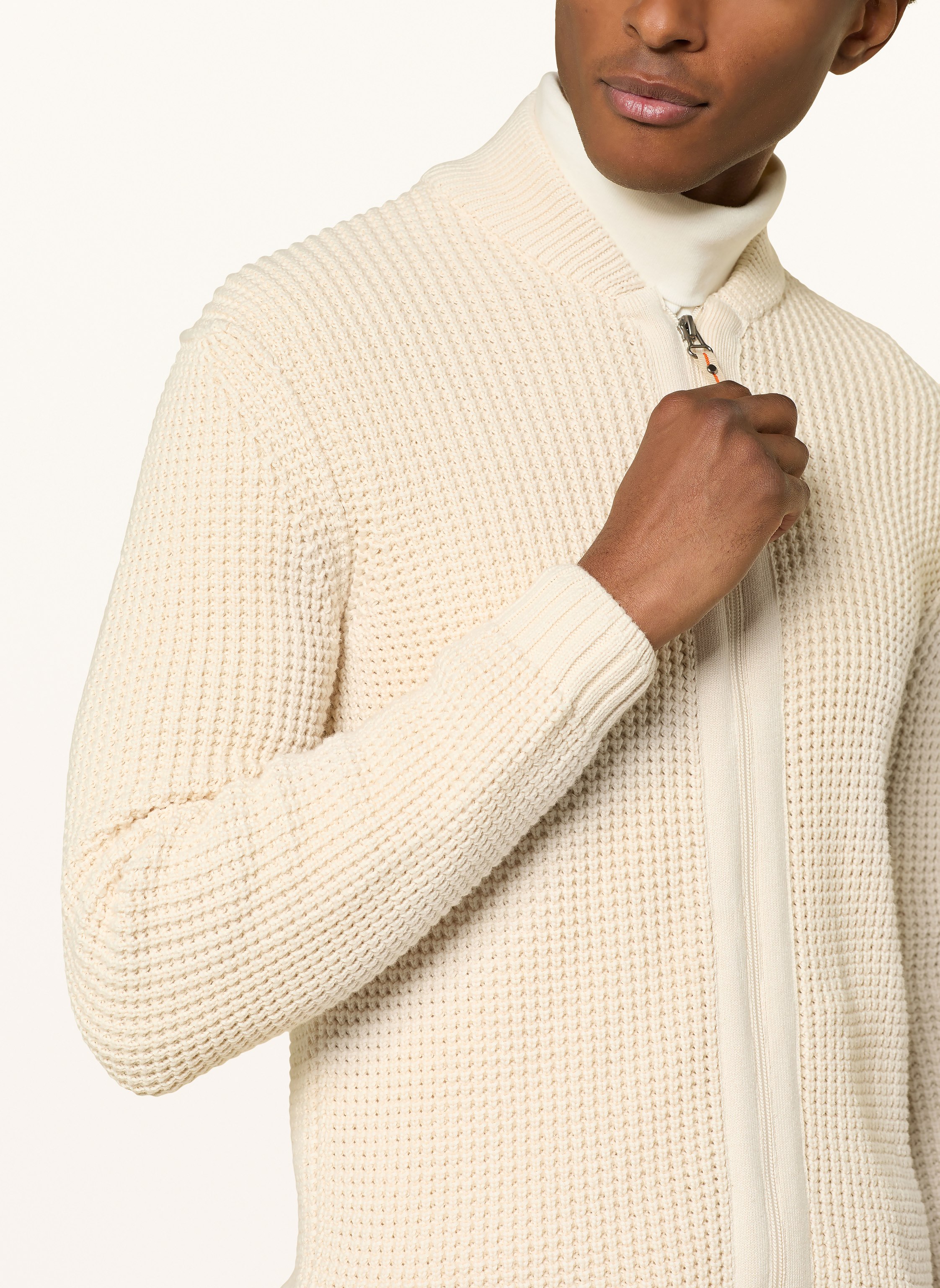 Thumbnail - Ragman Strickjacke weiss