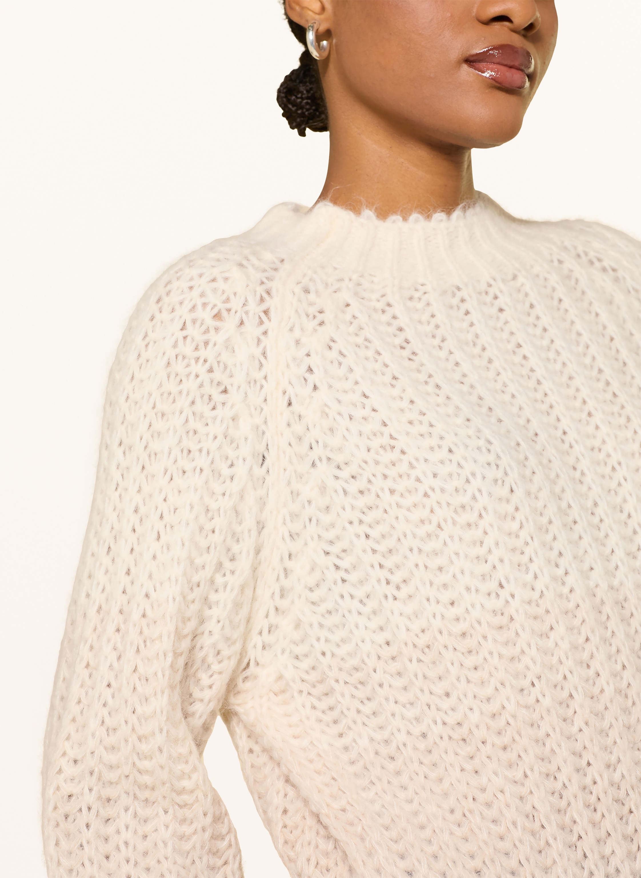 Thumbnail - Drykorn Pullover Larelya Mit Alpaka weiss