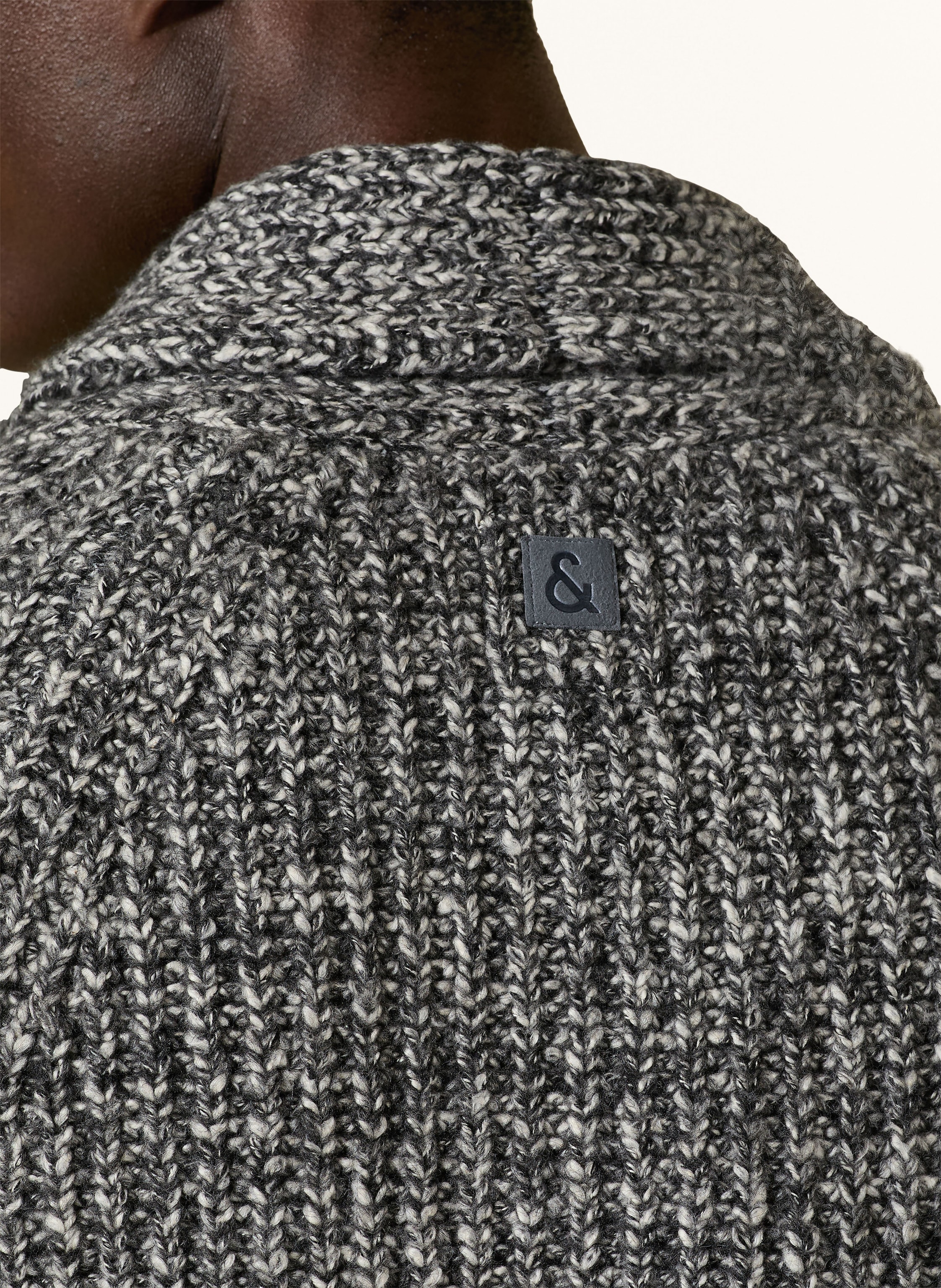 Thumbnail - Colours & Sons Strickjacke grau