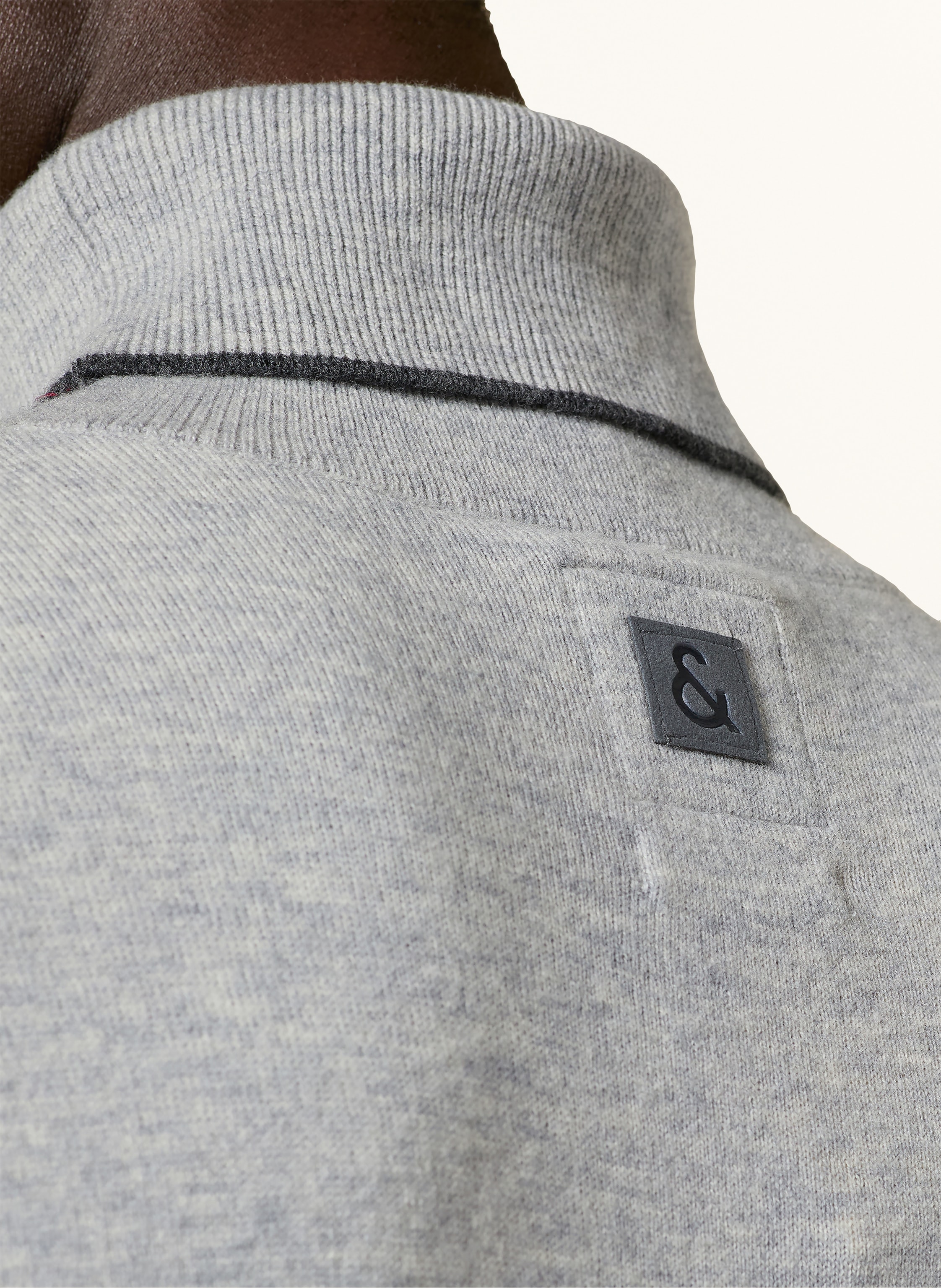 Thumbnail - Colours & Sons Rollkragenpullover Mit Merinowolle grau