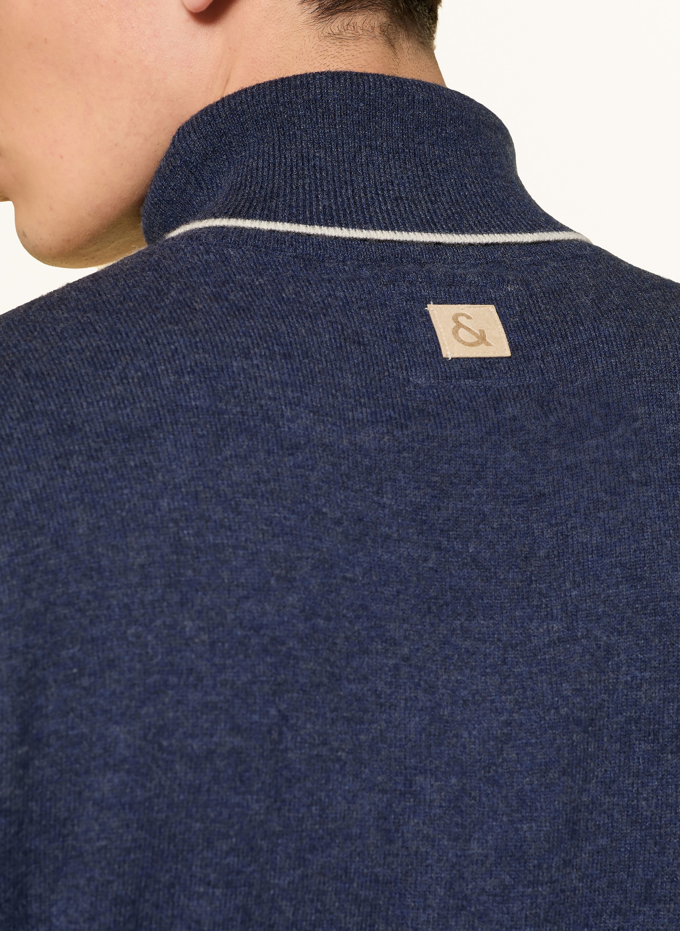Thumbnail - Colours & Sons Rollkragenpullover Mit Merinowolle blau