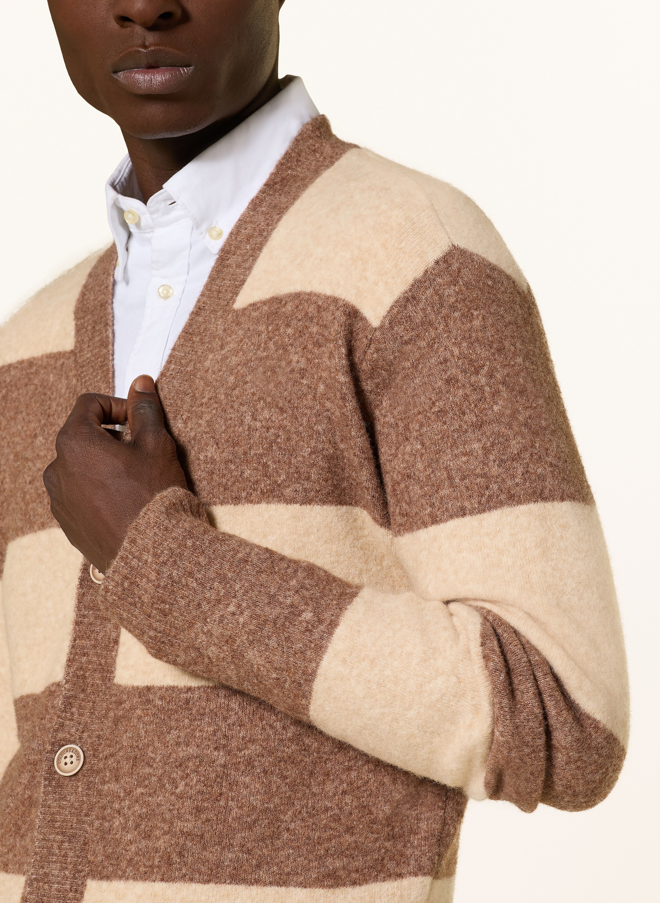 Thumbnail - Colours & Sons Strickjacke weiss