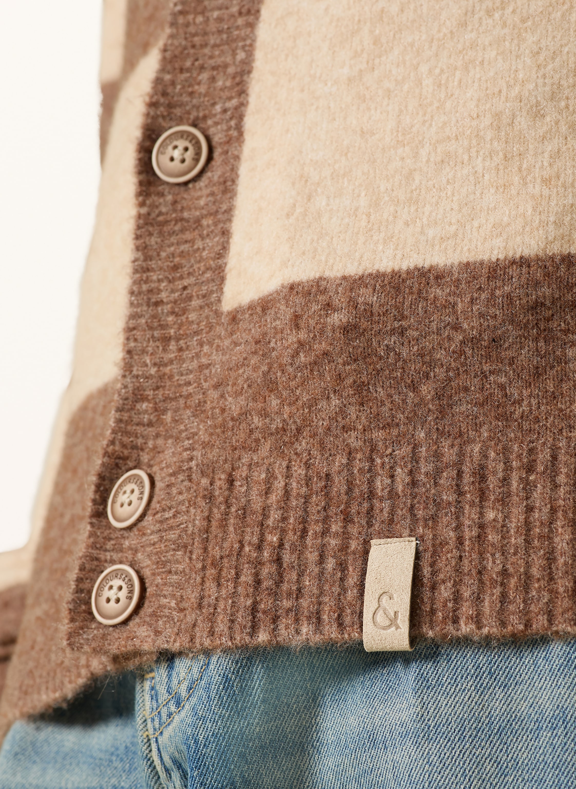 Thumbnail - Colours & Sons Strickjacke weiss