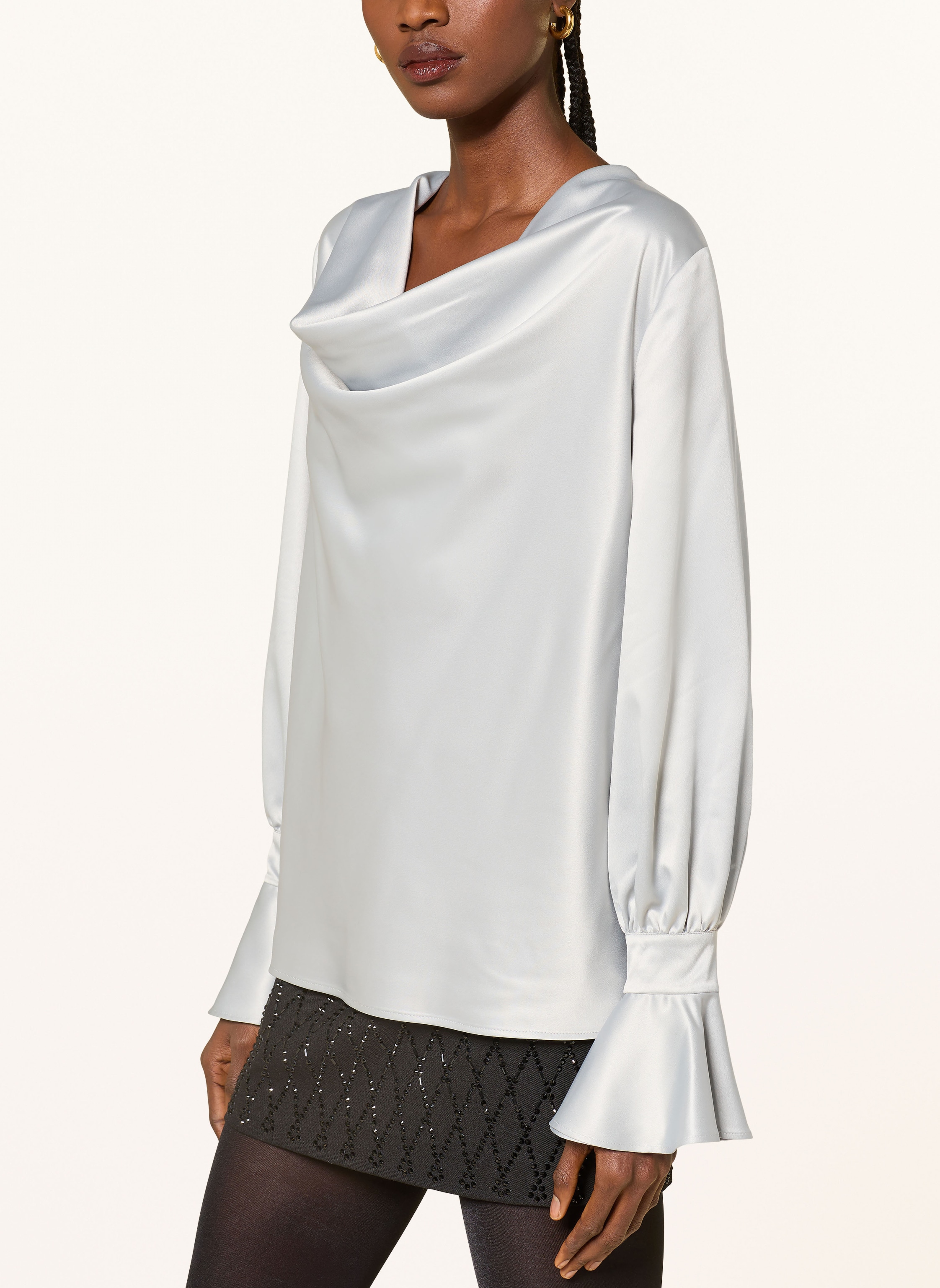 Thumbnail - Pinko Blusenshirt Filipa Aus Satin grau