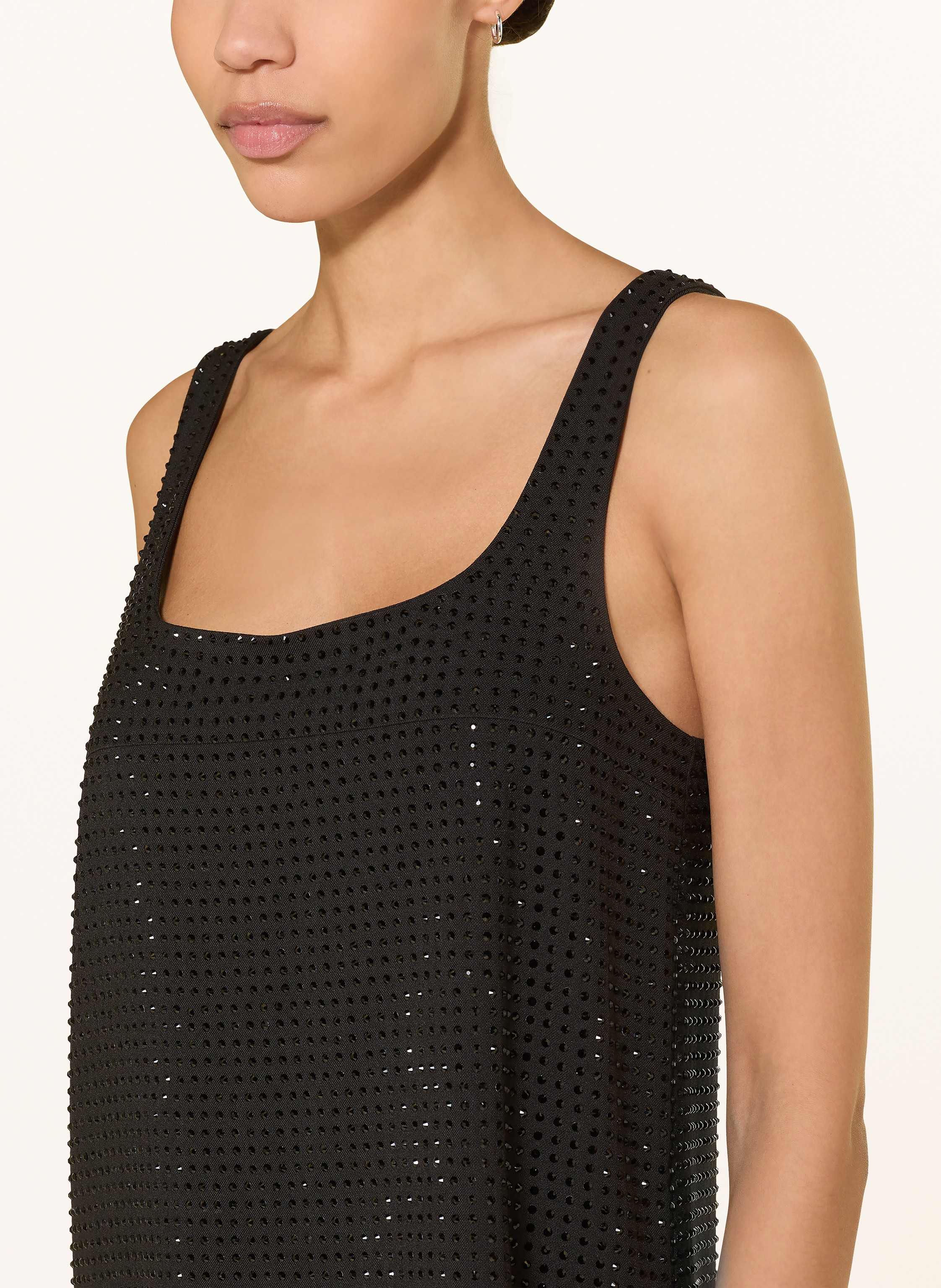 Thumbnail - Pinko Kleid Aroa Mit Schmucksteinen schwarz