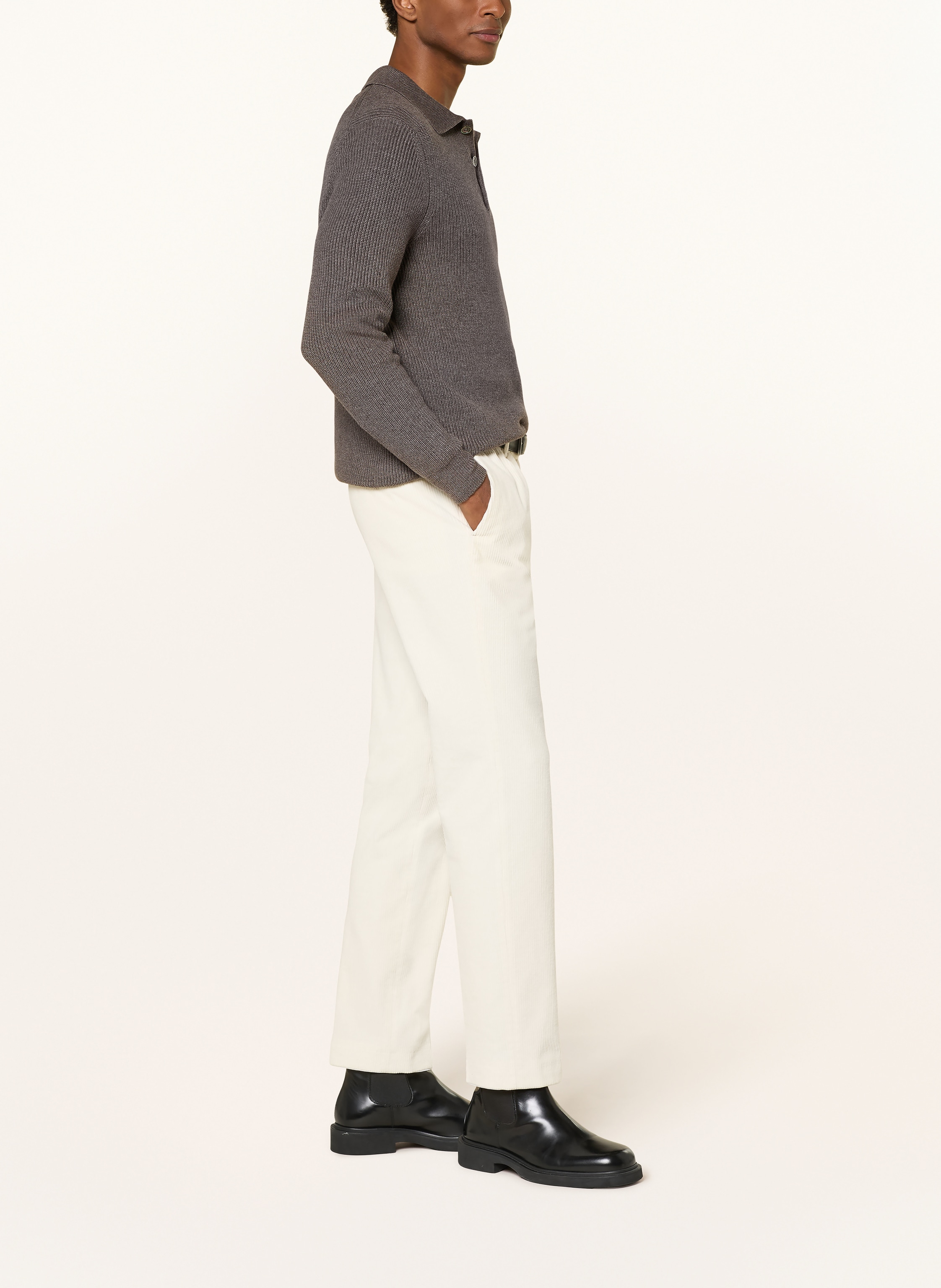 Thumbnail - Hiltl Cordchino Regular Fit weiss