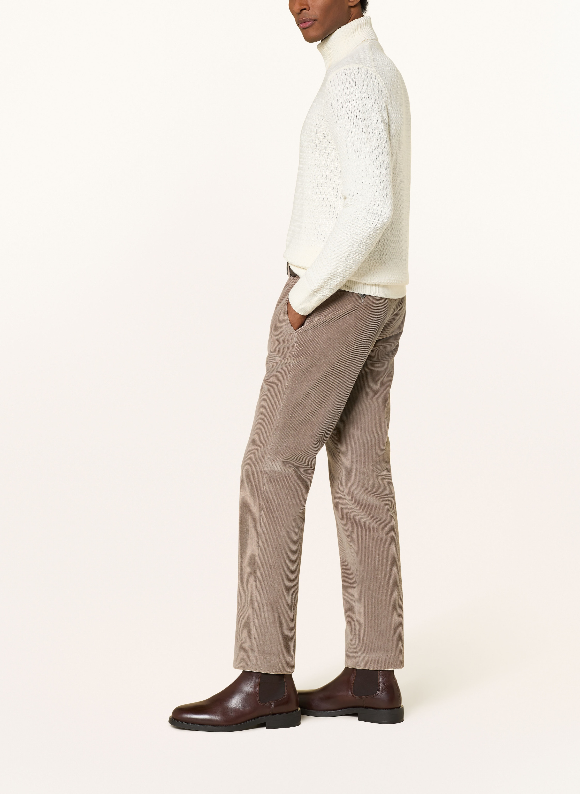 Thumbnail - Hiltl Cordchino Regular Fit braun