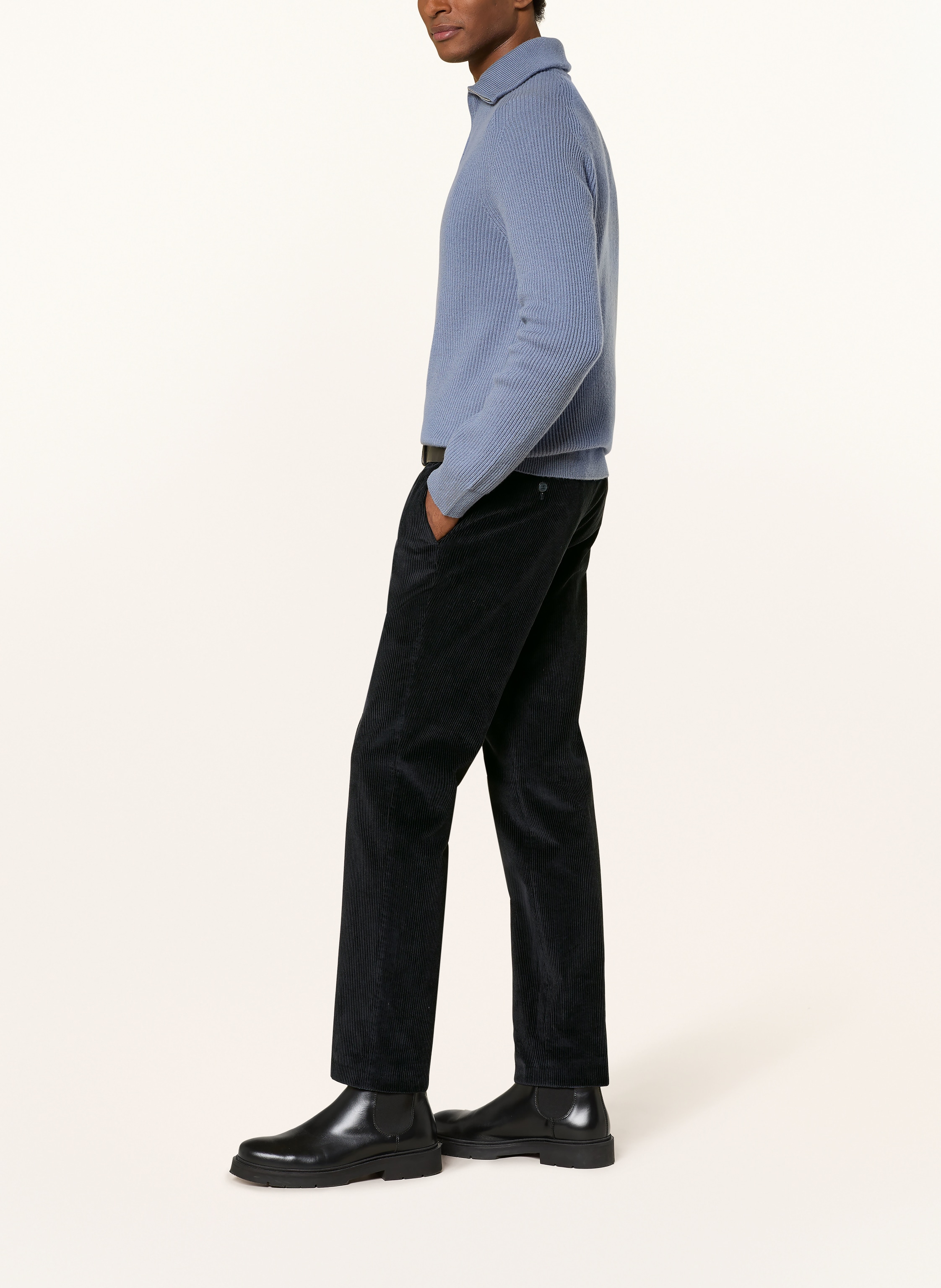 Thumbnail - Hiltl Cordchino Regular Fit blau