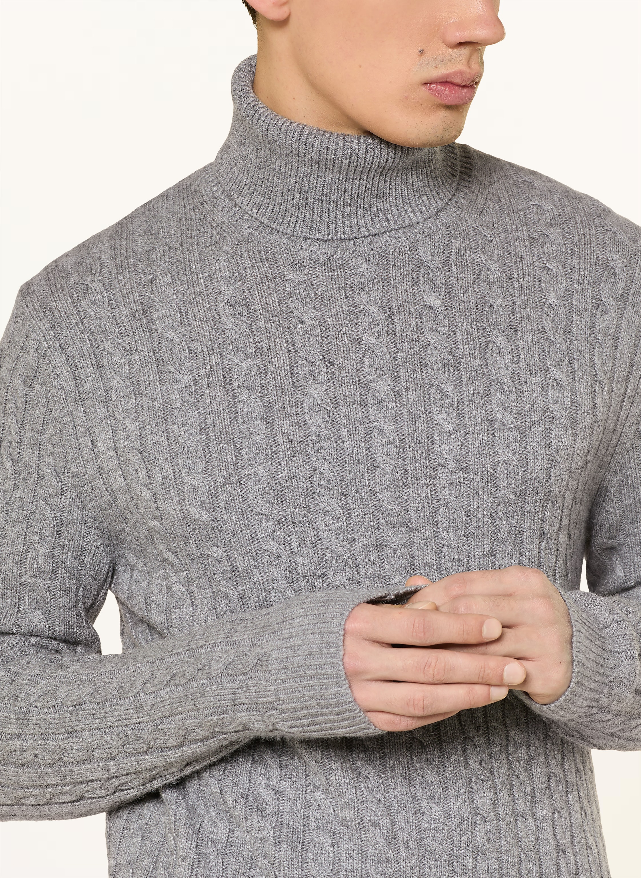 Thumbnail - Tiger Of Sweden Rollkragenpullover Wilde Rws grau