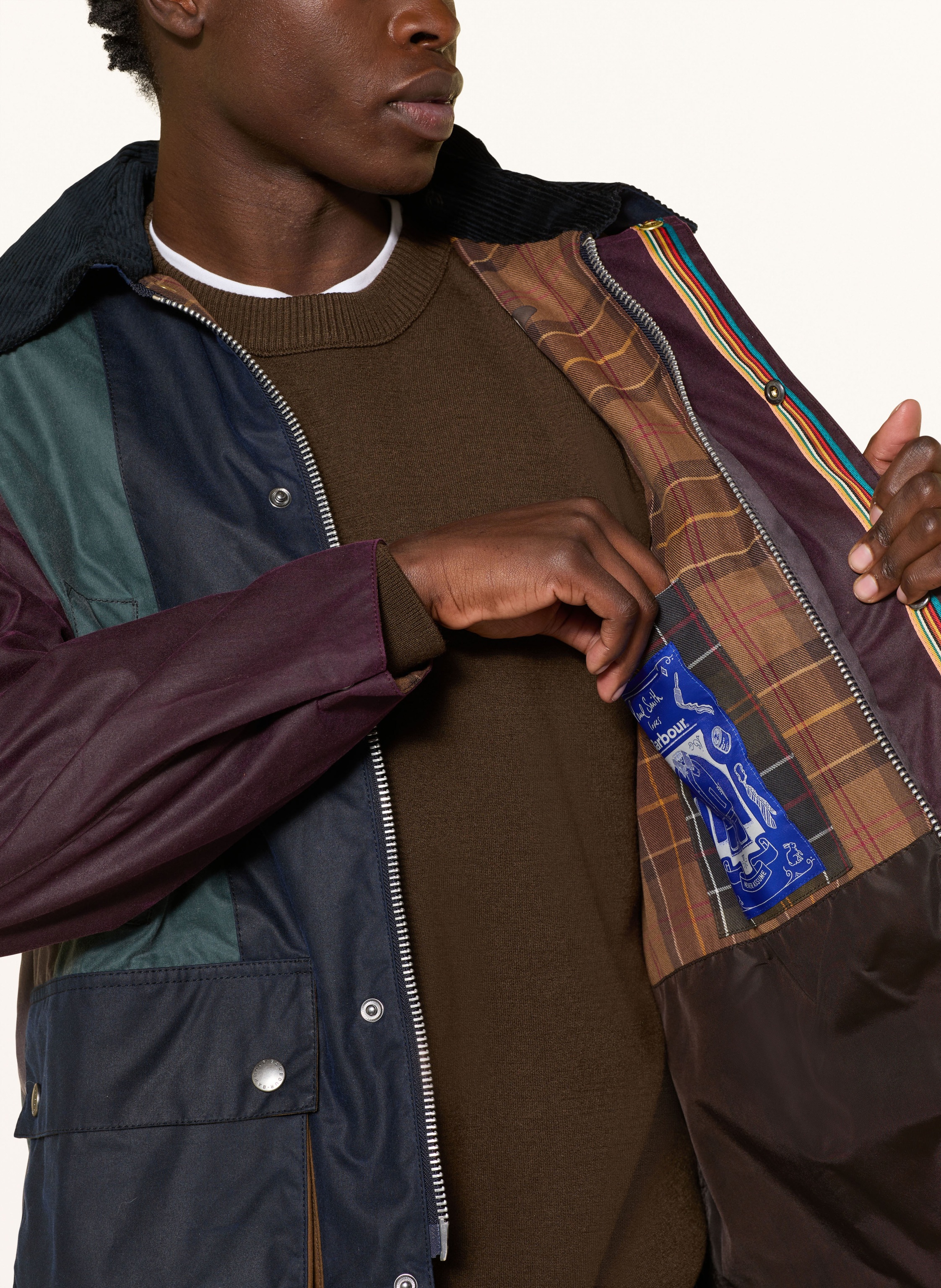 Thumbnail - Barbour Jacke Bedale blau