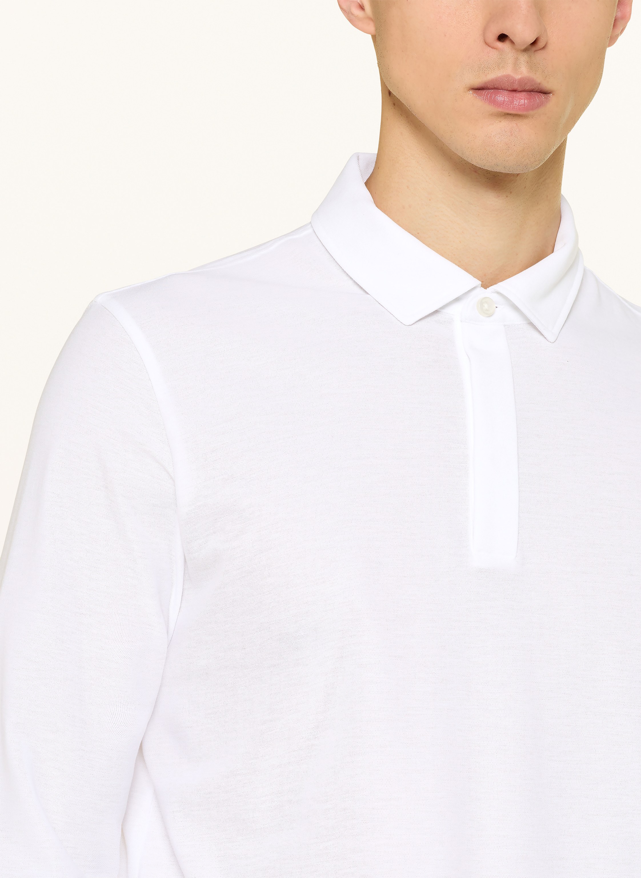 Thumbnail - Boss Jersey-Poloshirt Person weiss