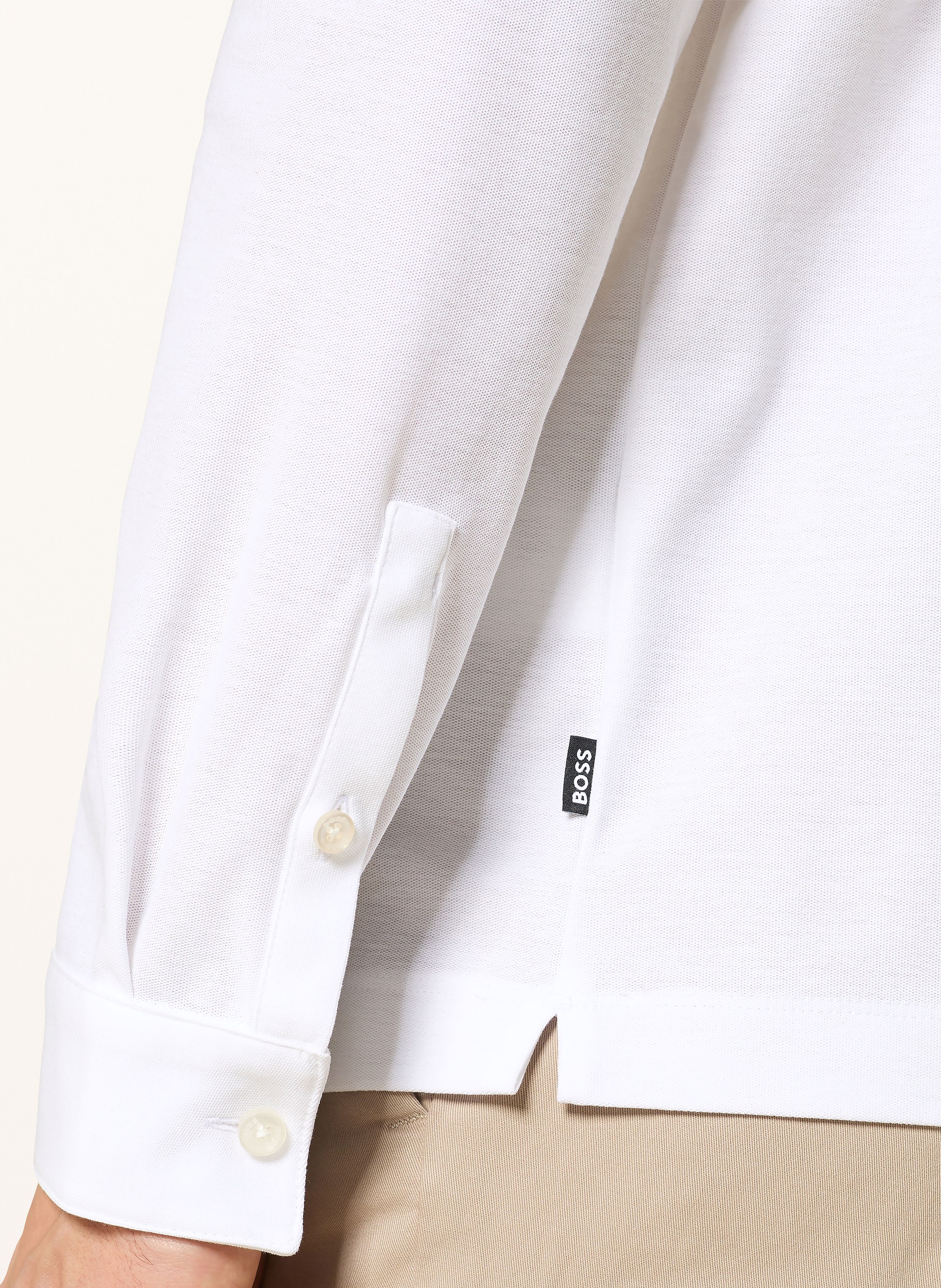 Thumbnail - Boss Jersey-Poloshirt Person weiss