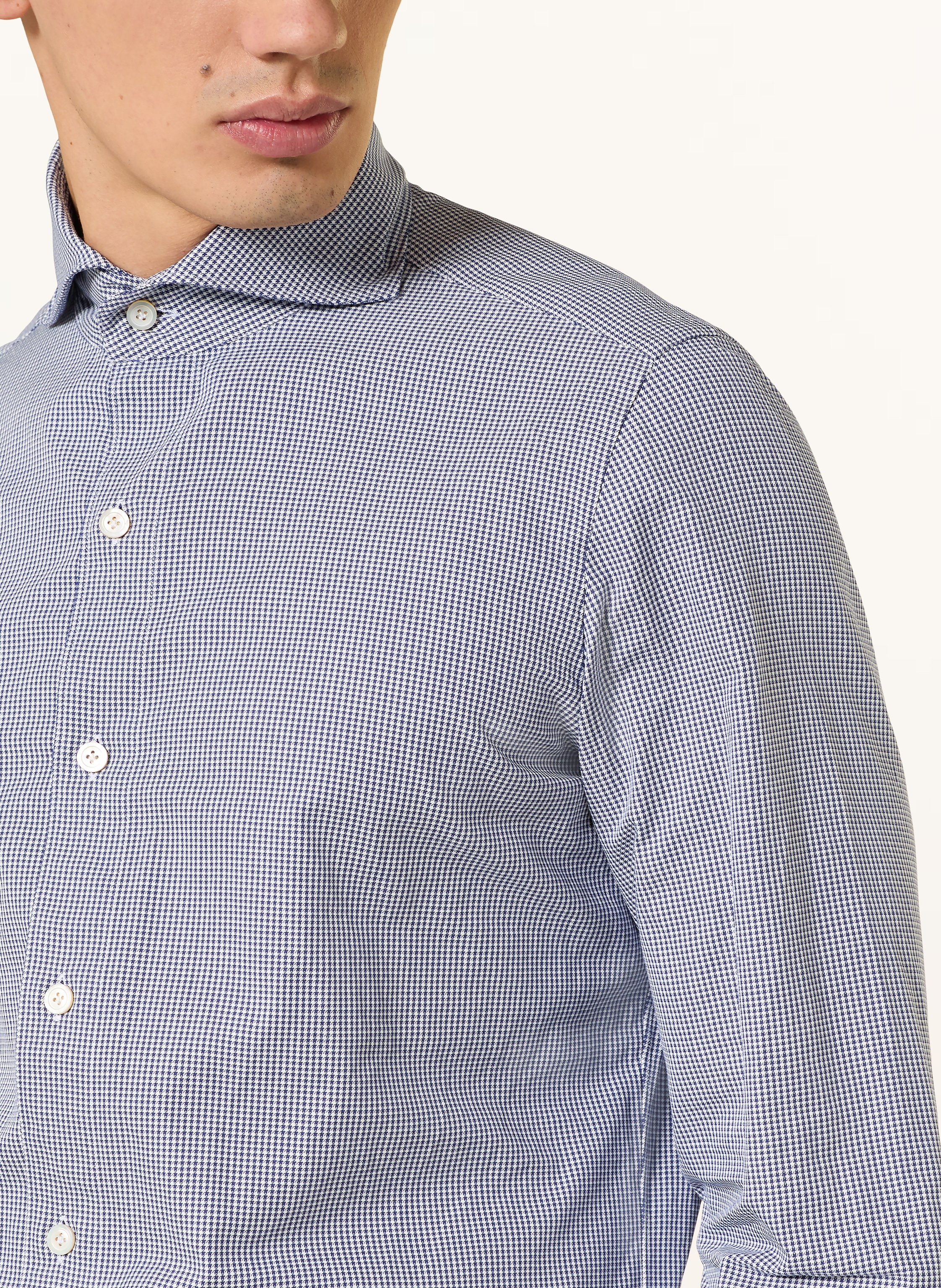 Thumbnail - Finamore 1925 Hemd Sergio Tokyo Slim Fit blau