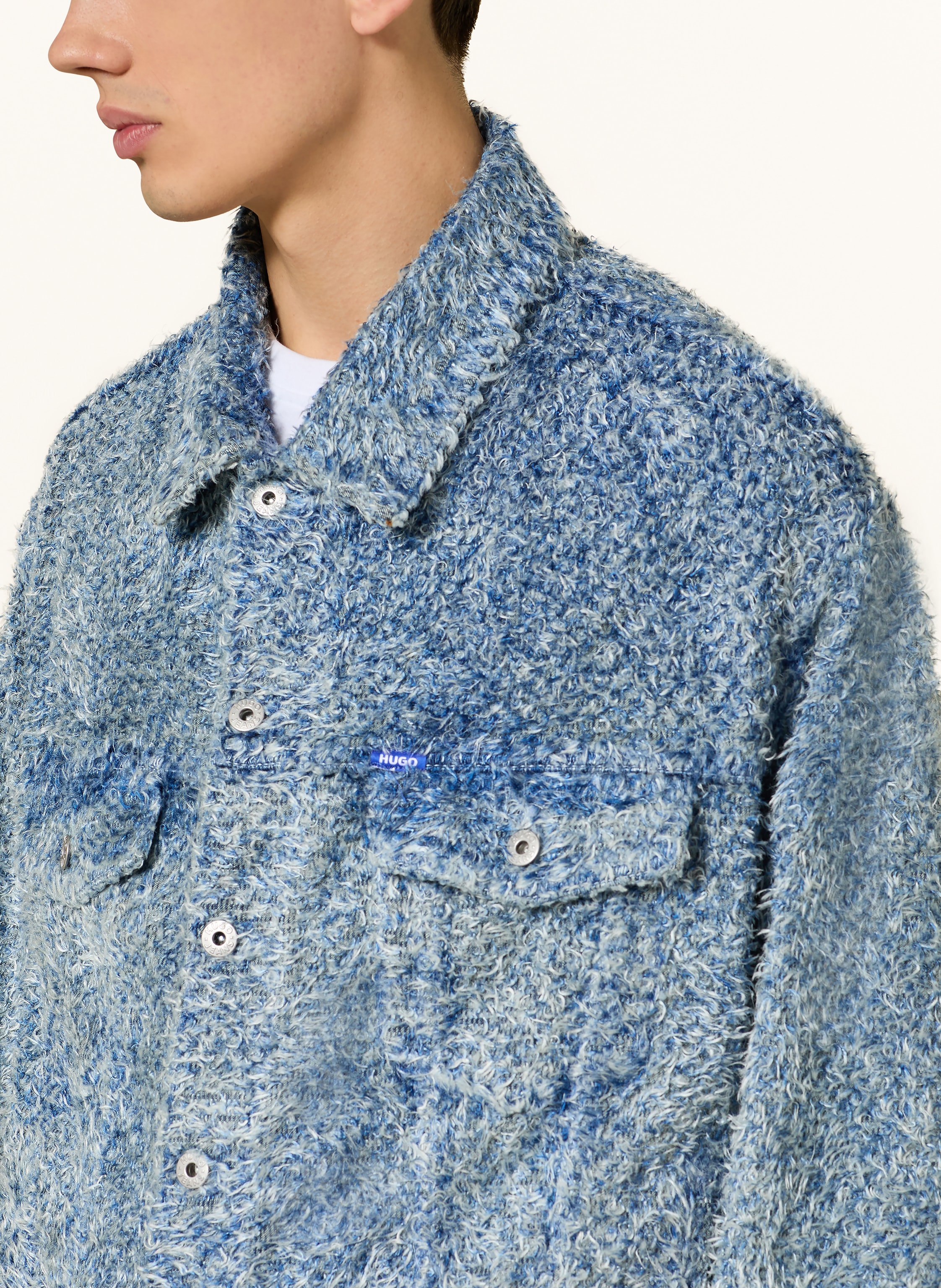 Thumbnail - Hugo Bouclé-Jacke Kirkby blau