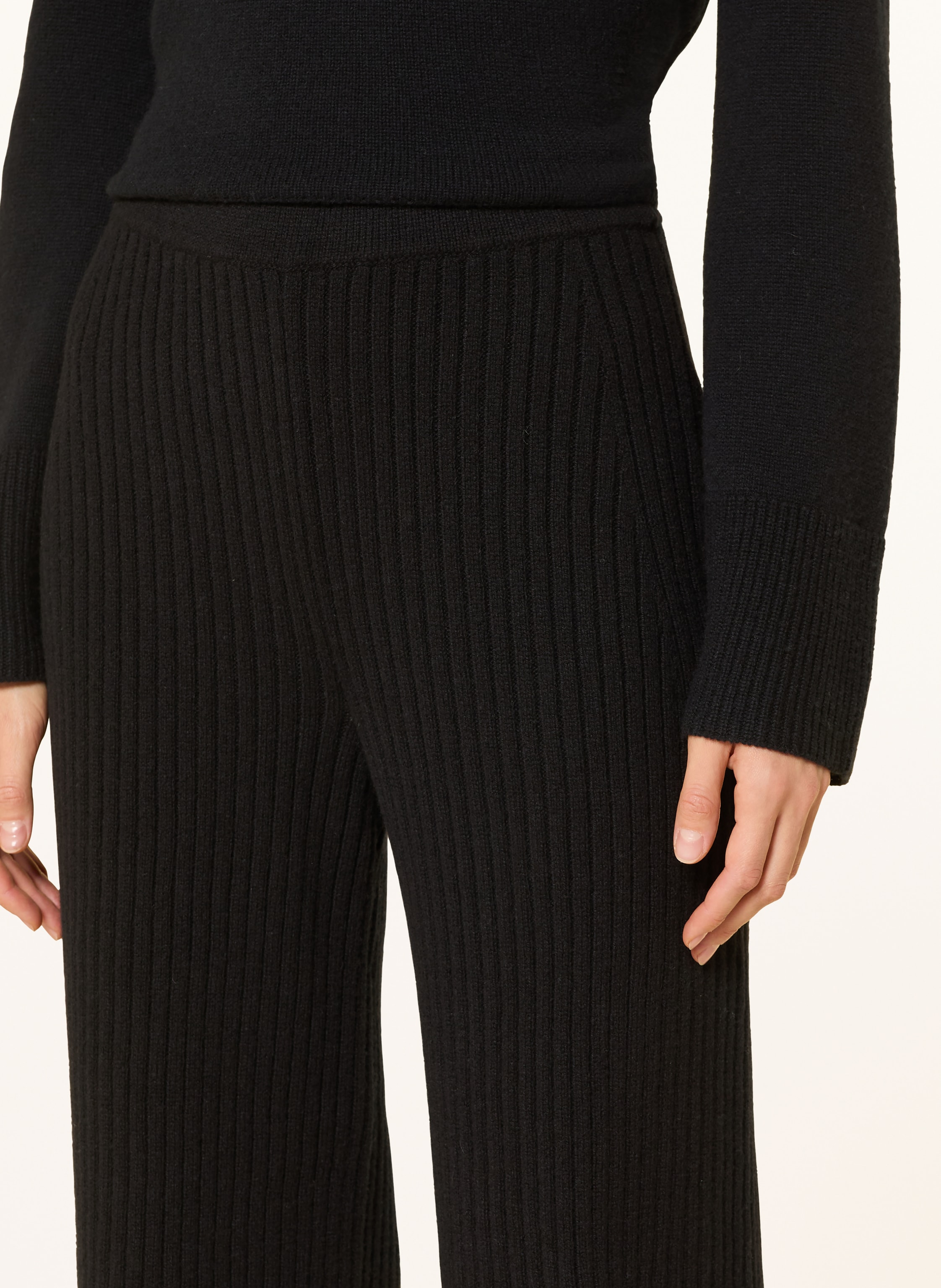 Thumbnail - Maerz Muenchen Strickhose schwarz