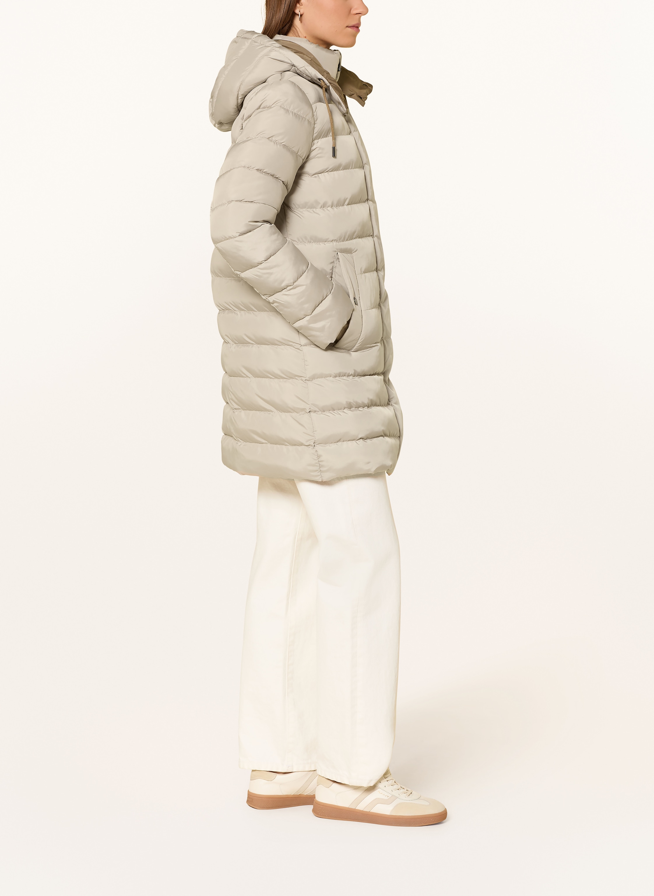 Thumbnail - Fuchs Schmitt Steppmantel Mit Abnehmbarer Kapuze beige