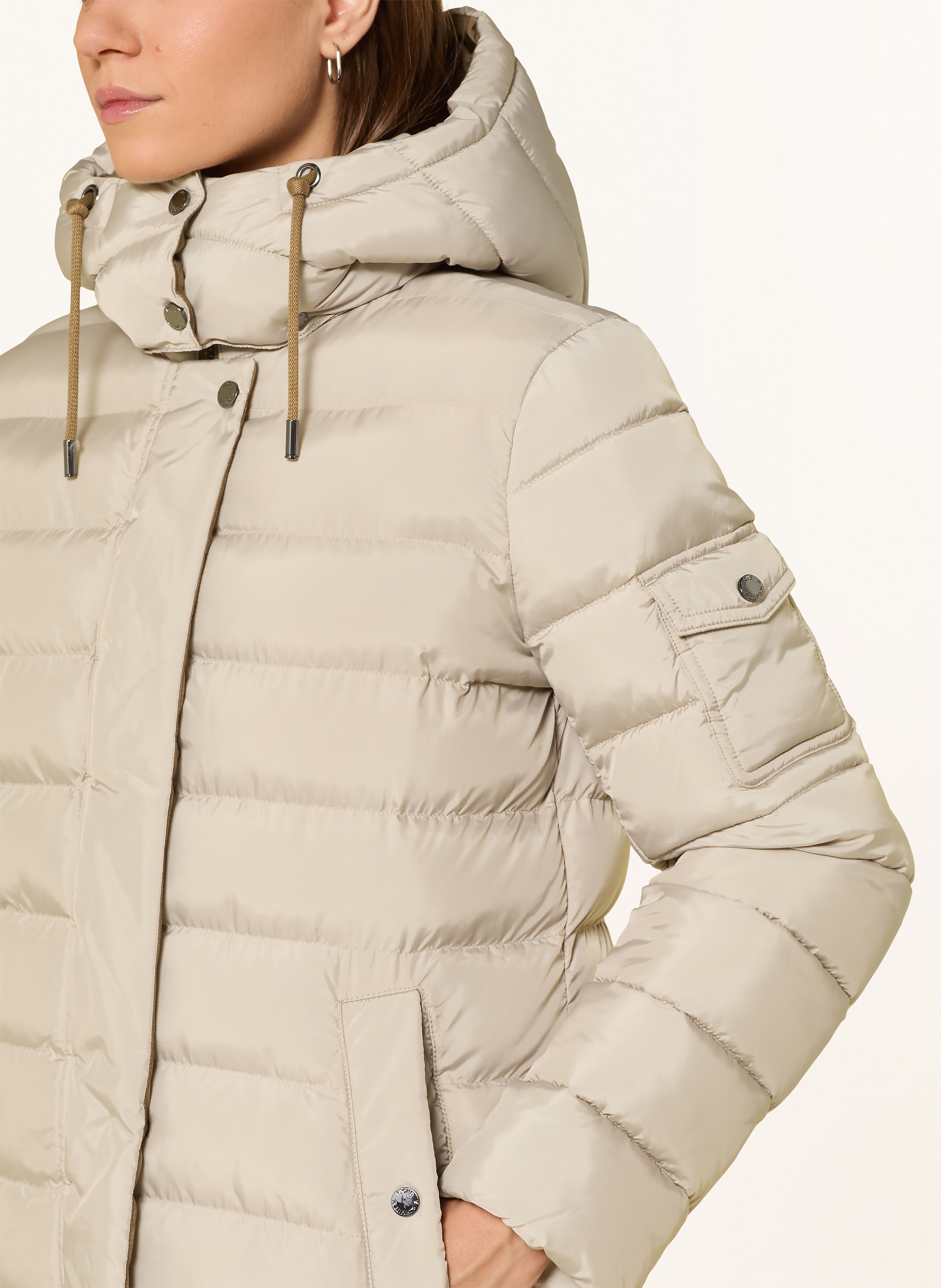 Thumbnail - Fuchs Schmitt Steppmantel Mit Abnehmbarer Kapuze beige