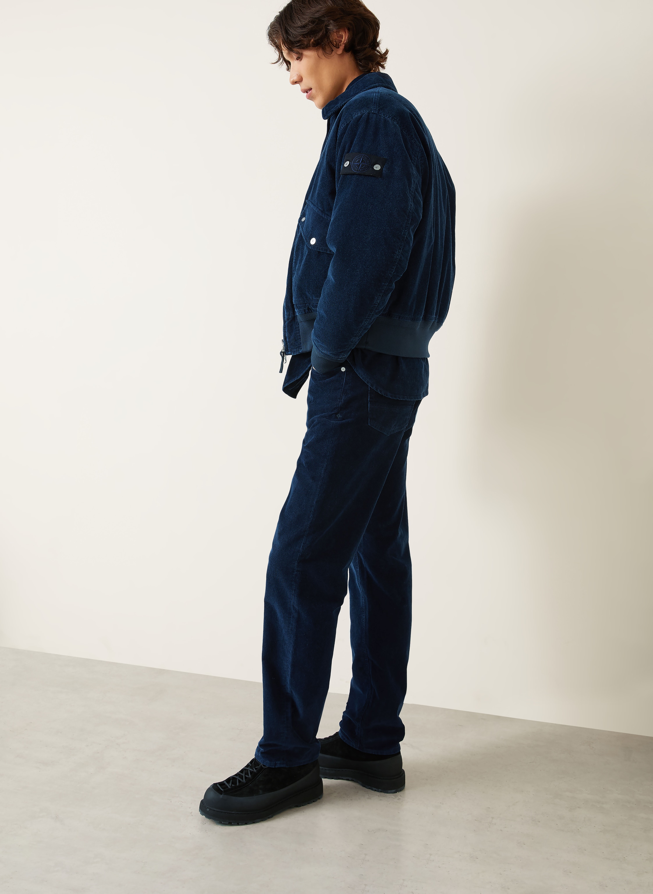 Thumbnail - Stone Island Cordhose Denim Project Straight Fit blau