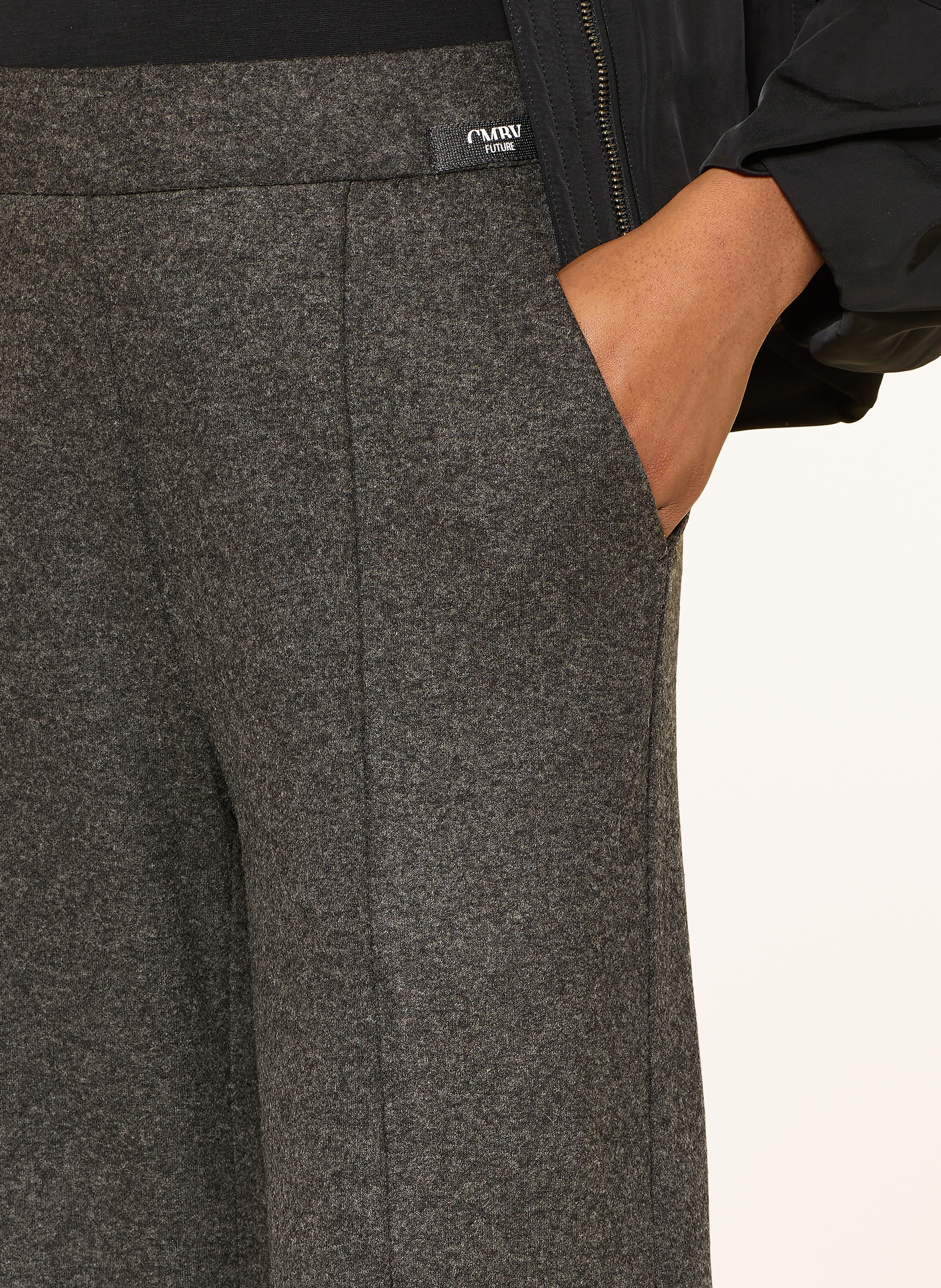 Thumbnail - Cambio Marlenehose Ava Aus Jersey grau