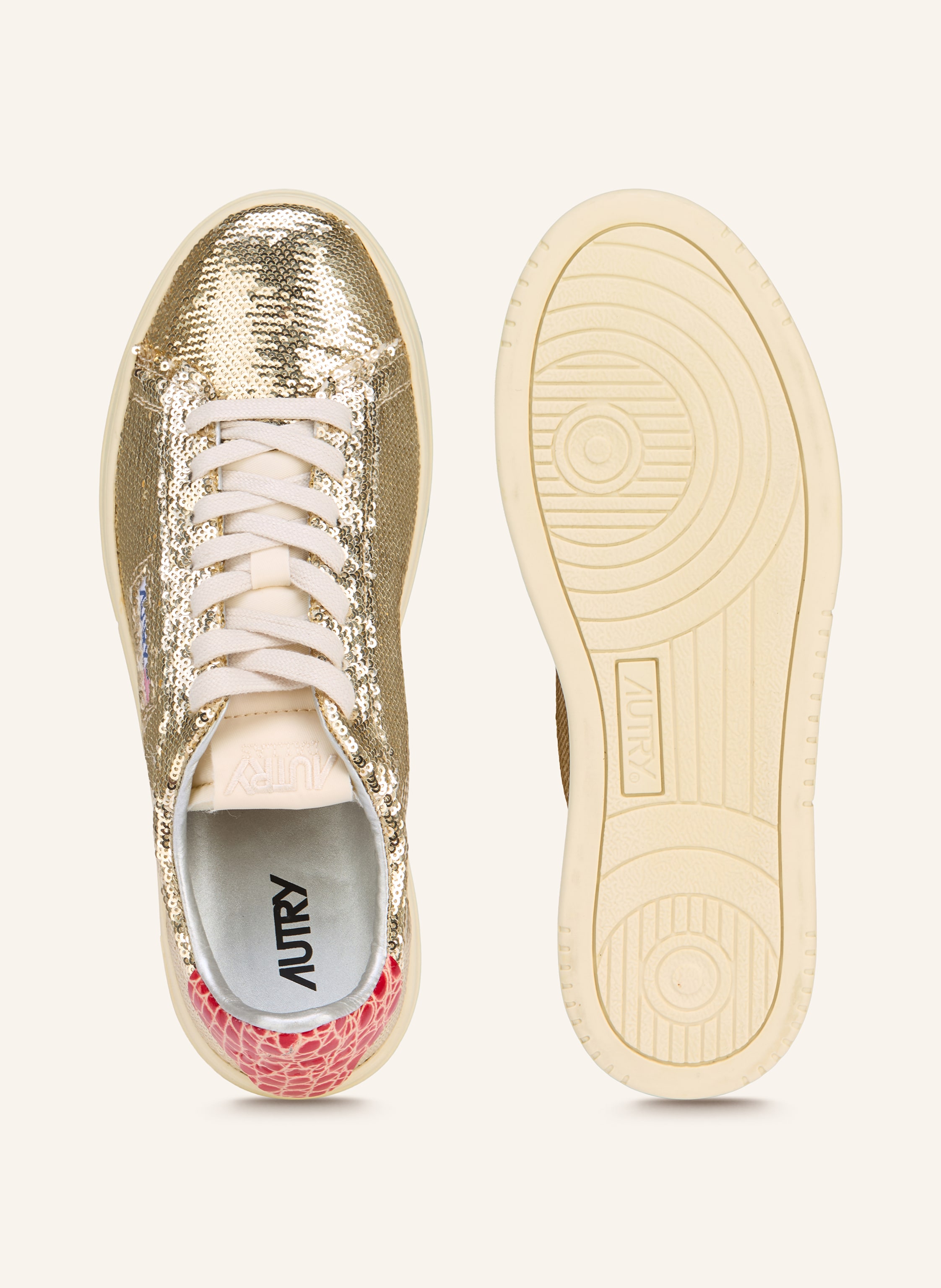 Thumbnail - Autry Sneaker Dallas Mit Pailletten gold