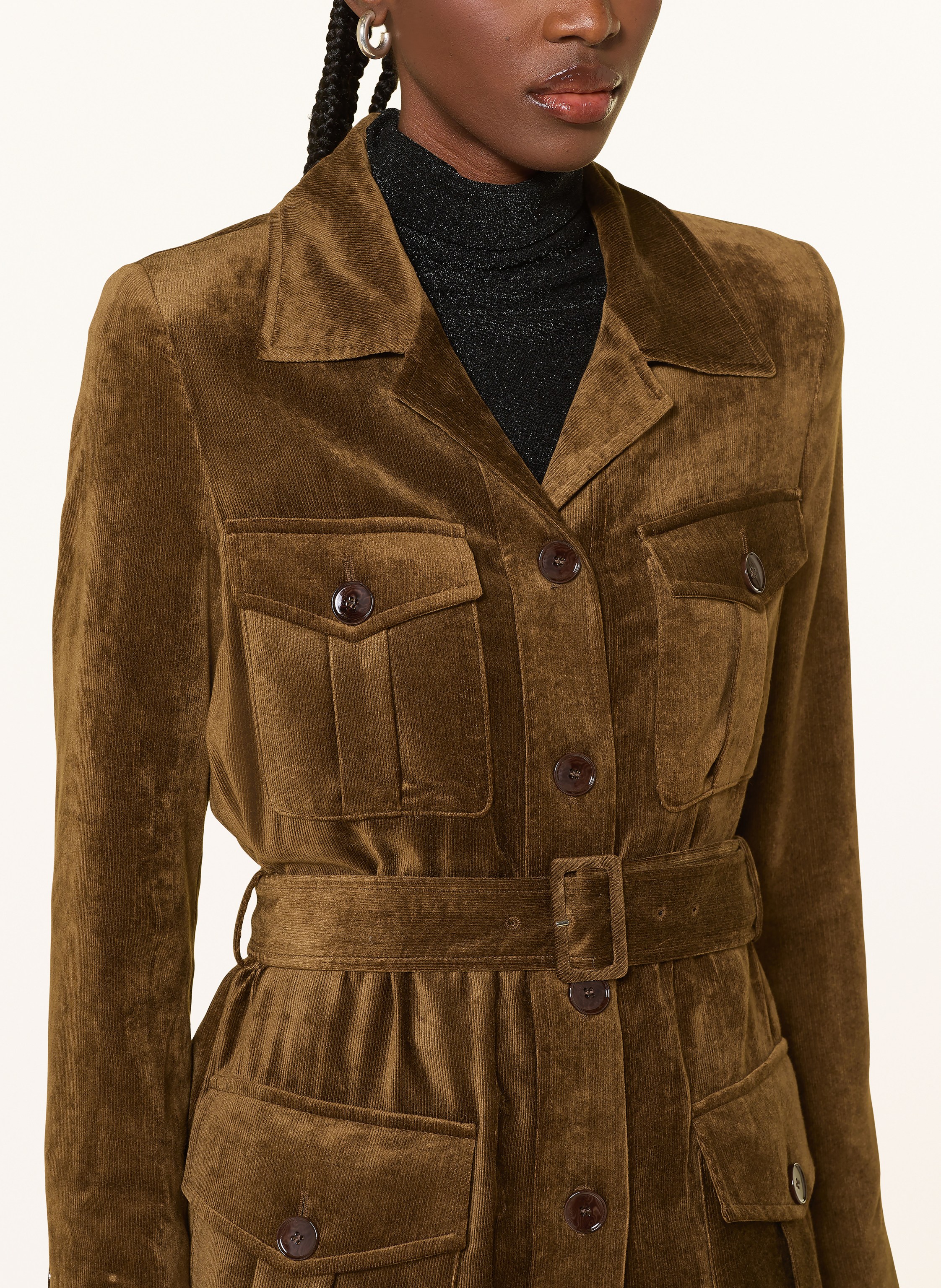 Thumbnail - Sly 010 Fieldjacket Kasia Aus Cord braun