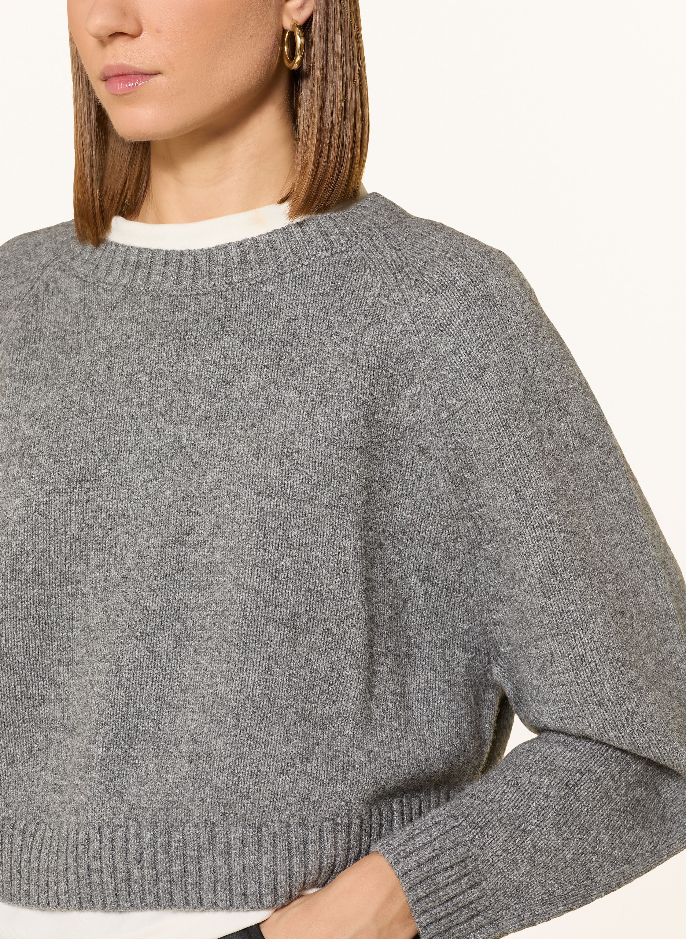 Thumbnail - Oui Pullover grau