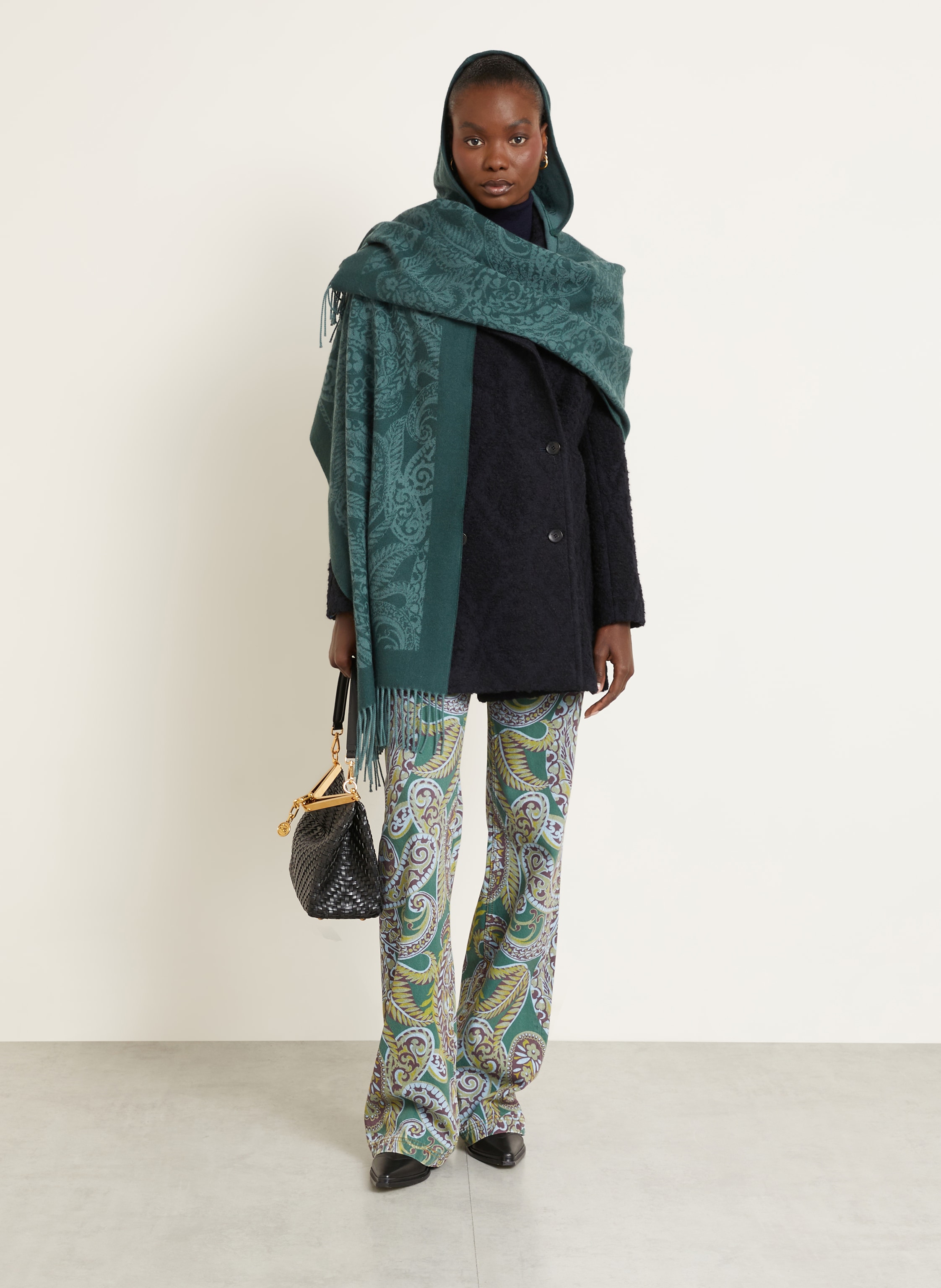 Thumbnail - Etro Schal Mit Kapuze gruen