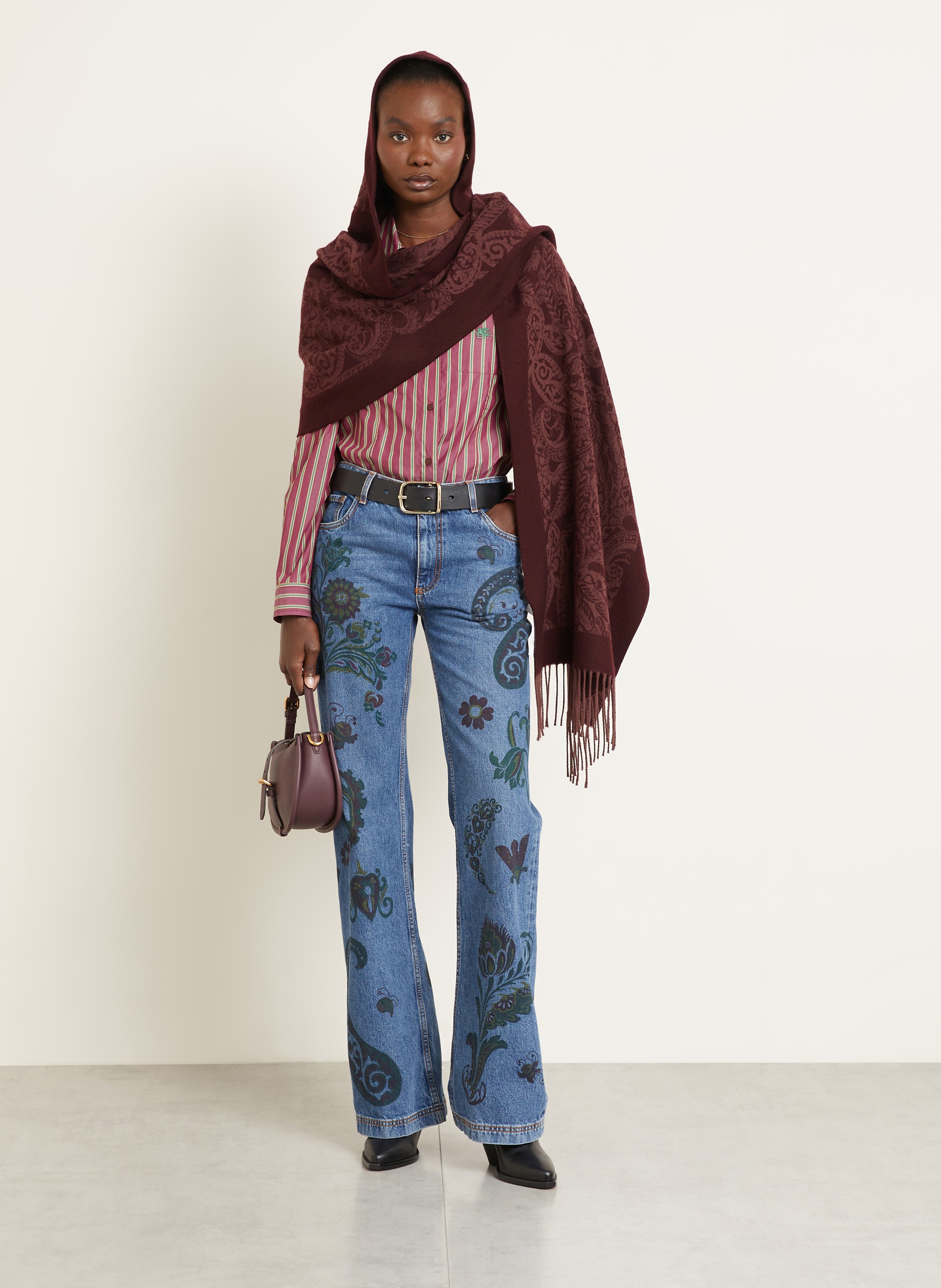 Thumbnail - Etro Schal Mit Kapuze rot