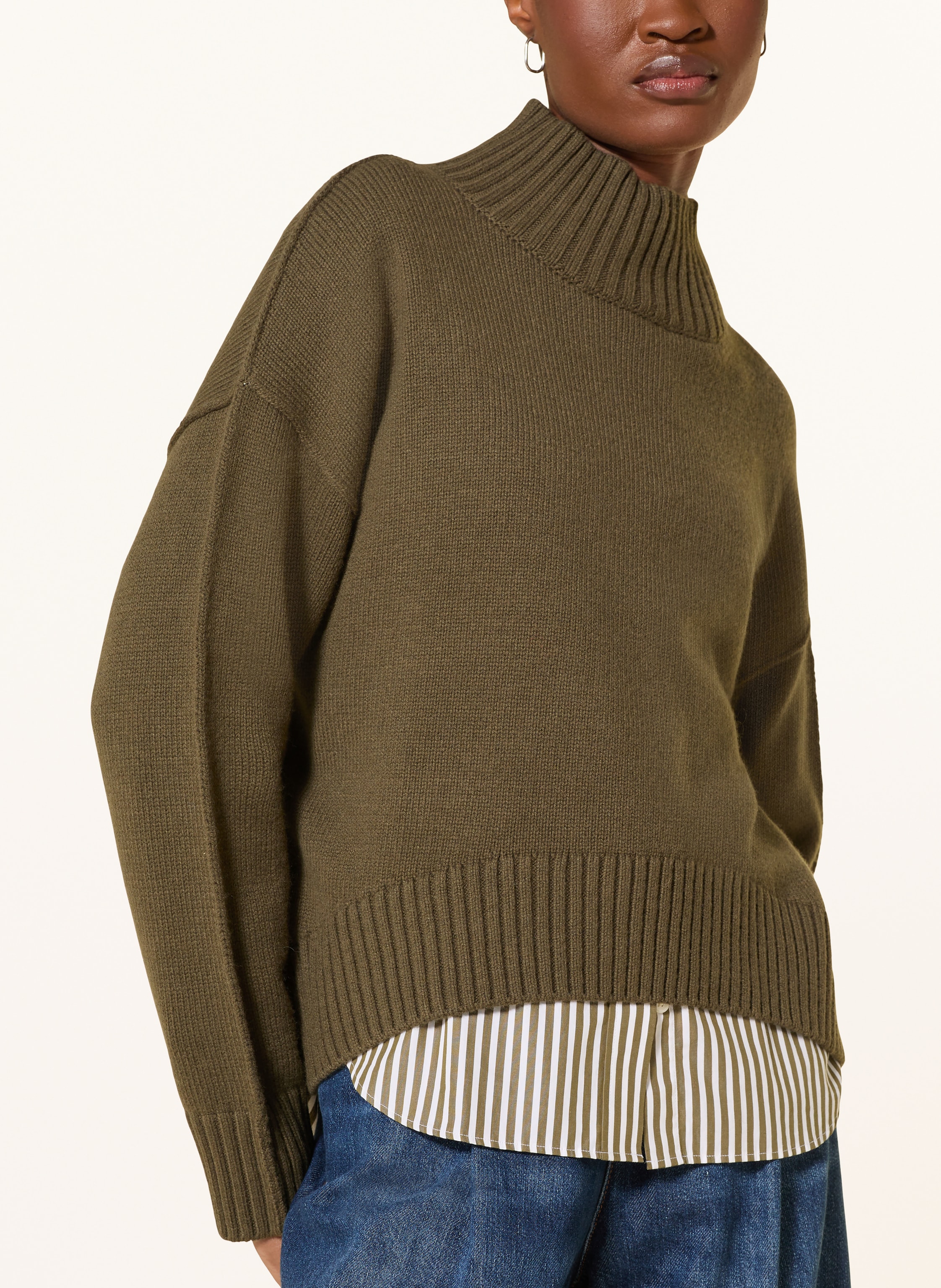 Thumbnail - Oui Pullover gruen