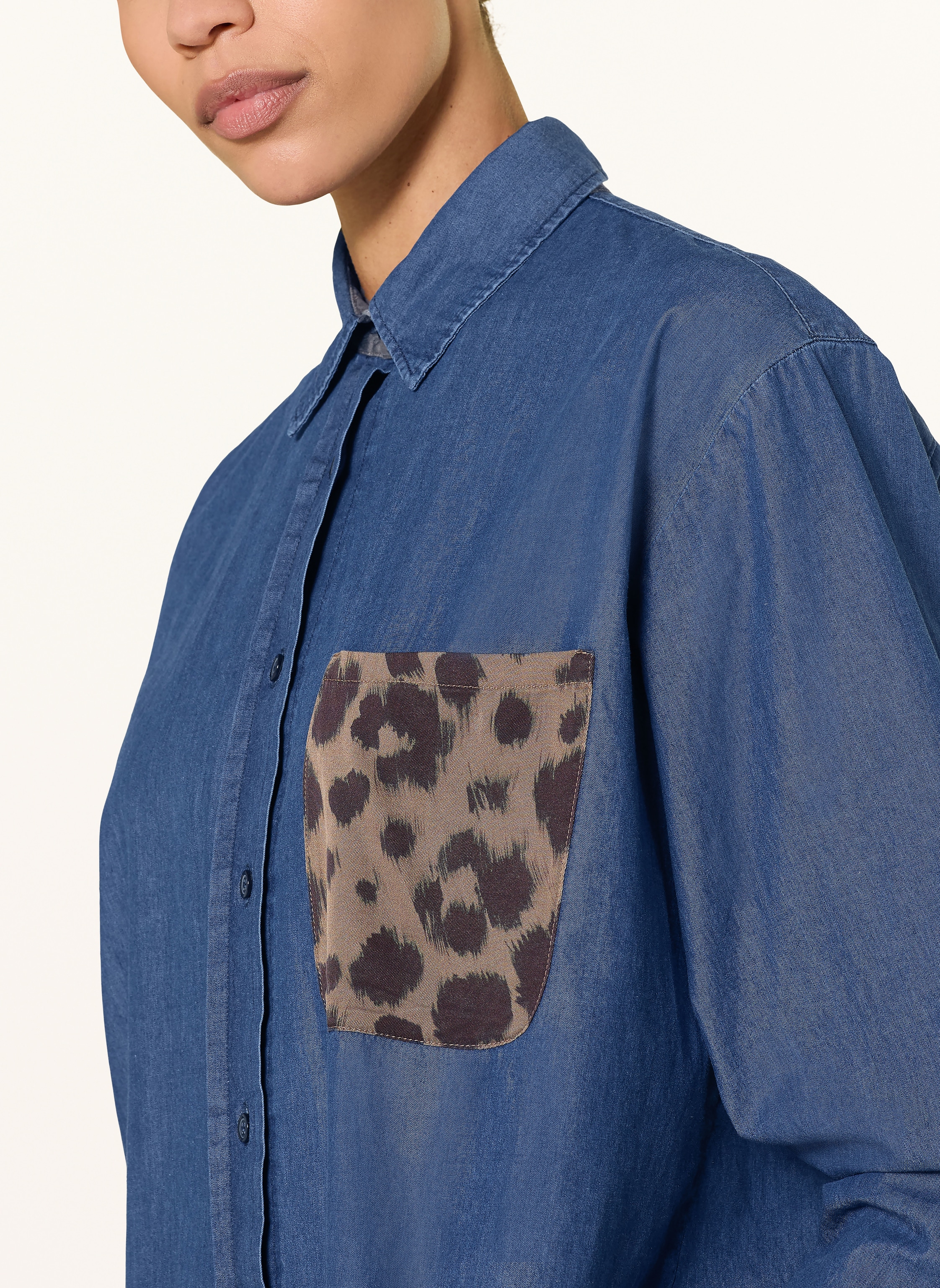 Thumbnail - Lilienfels Jeansbluse blau