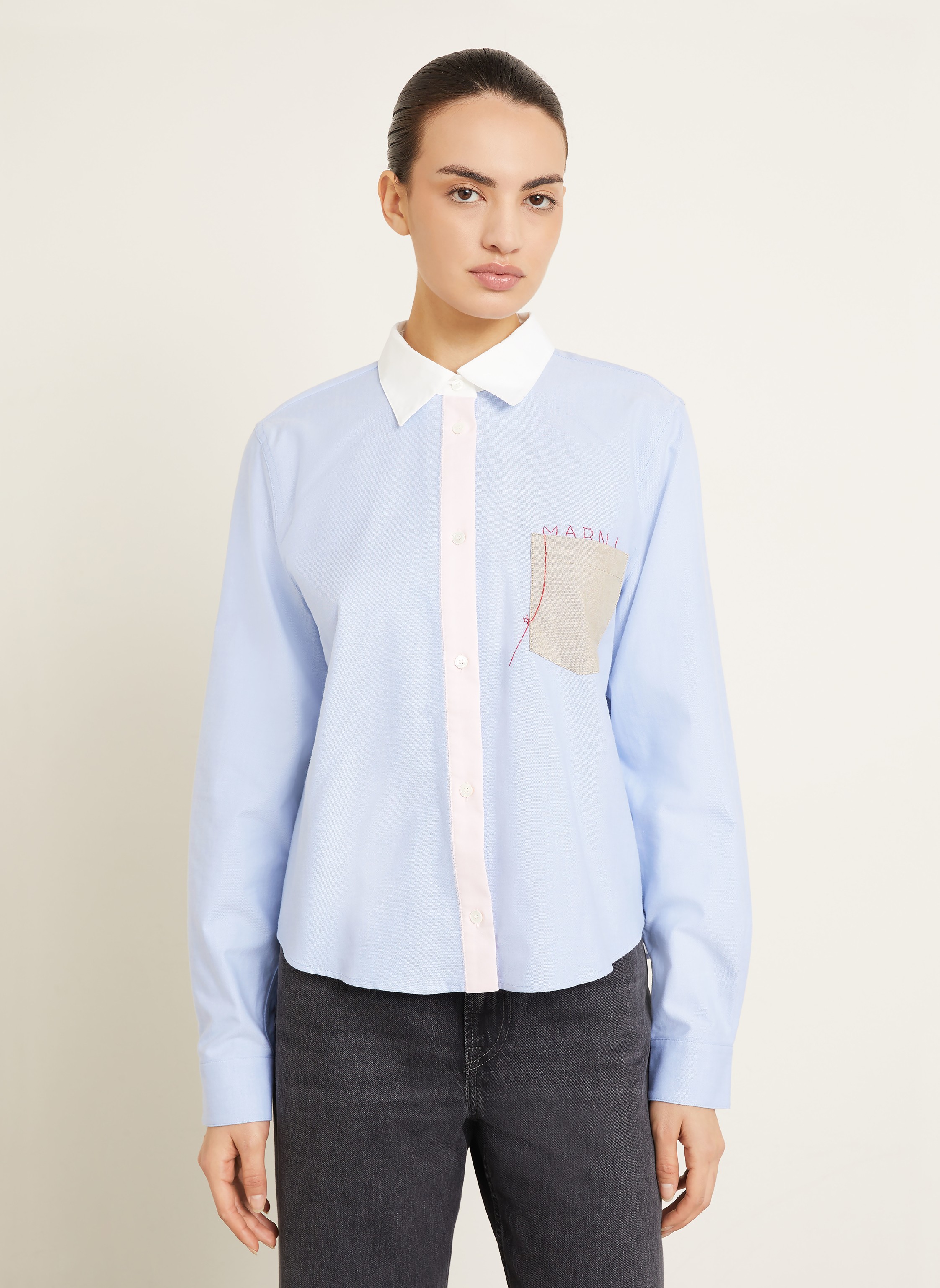 Thumbnail - Marni Hemdbluse blau