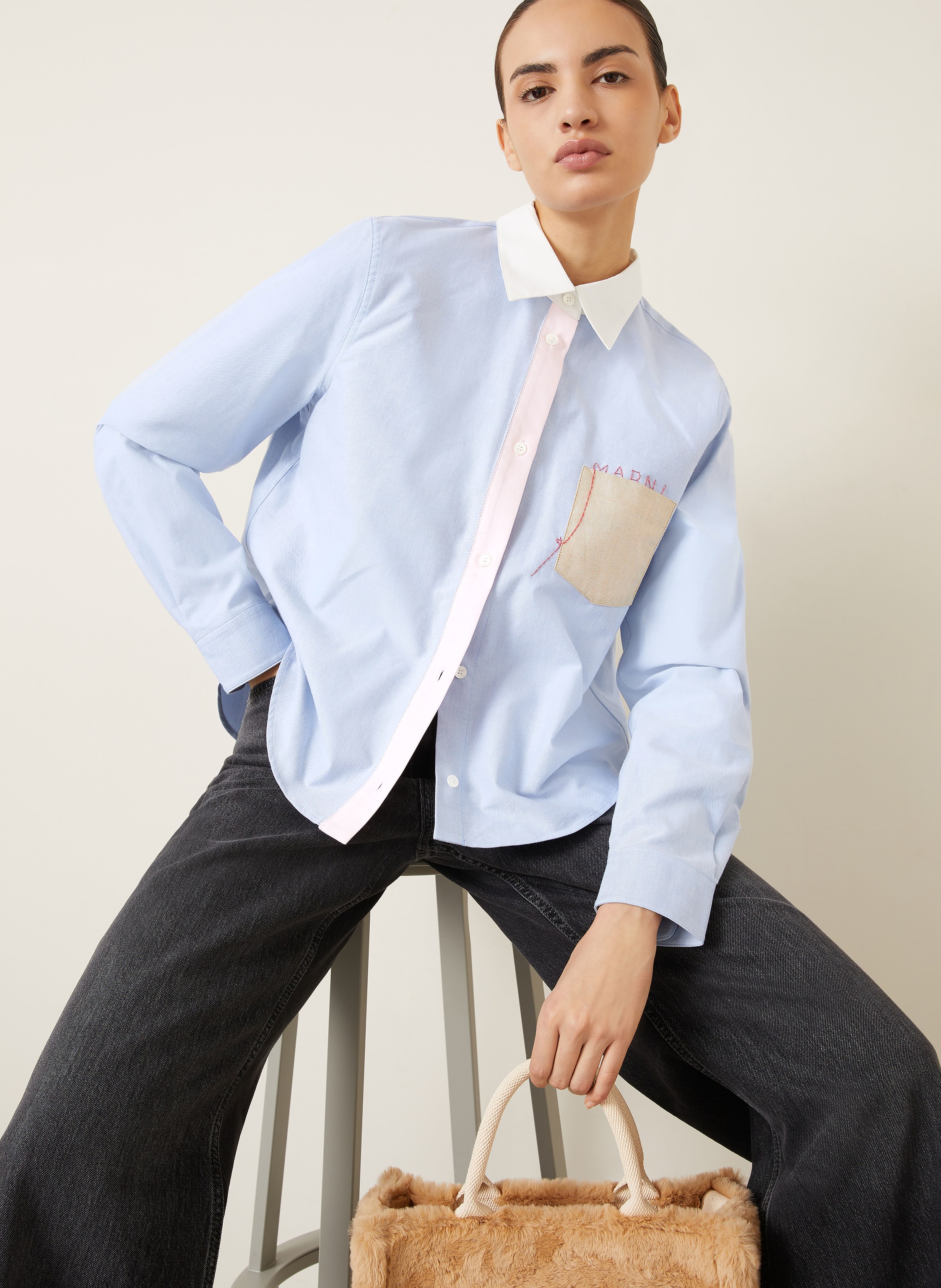 Thumbnail - Marni Hemdbluse blau