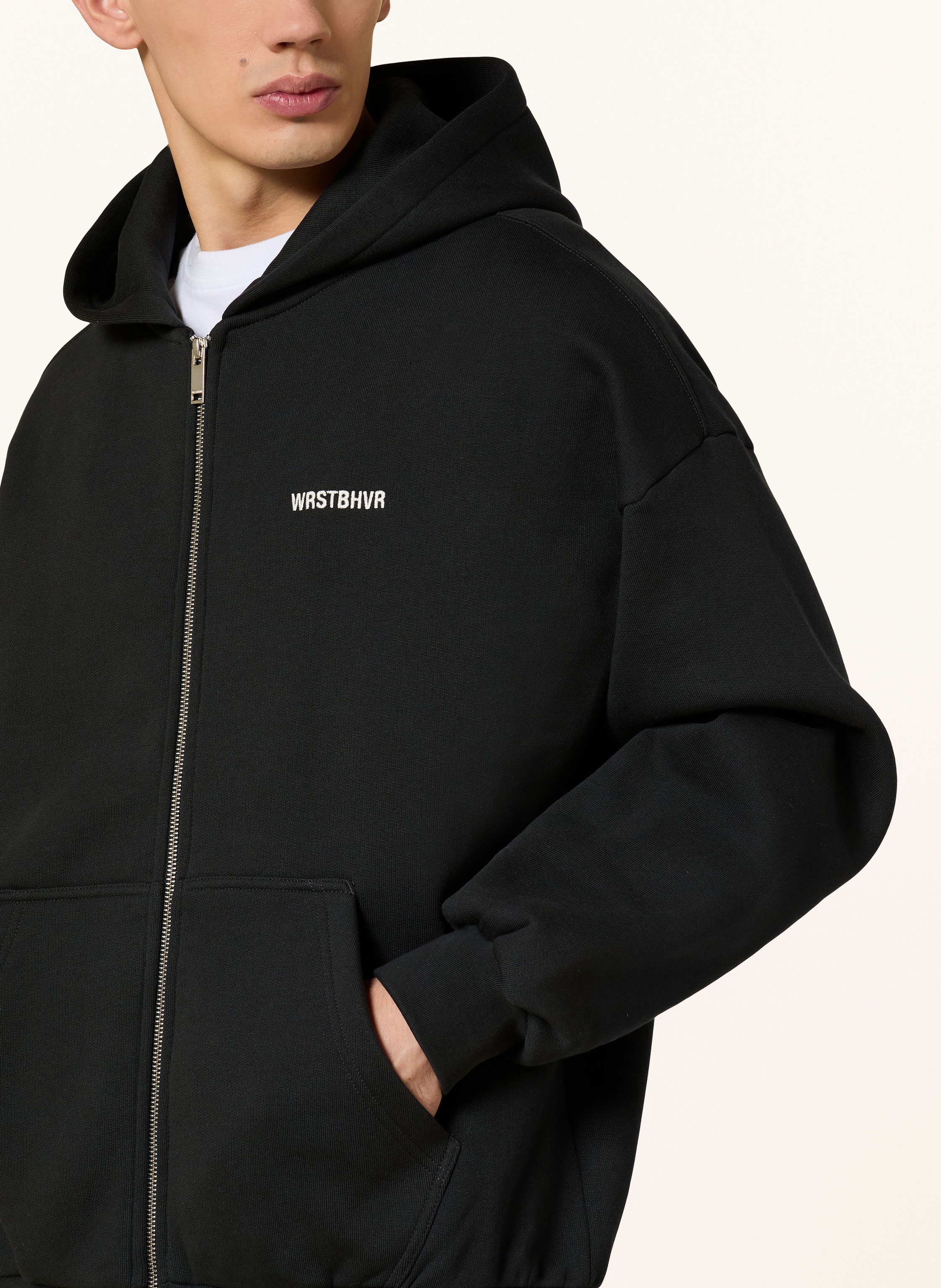 Thumbnail - Wrstbhvr Oversized-Sweatjacke Diago schwarz