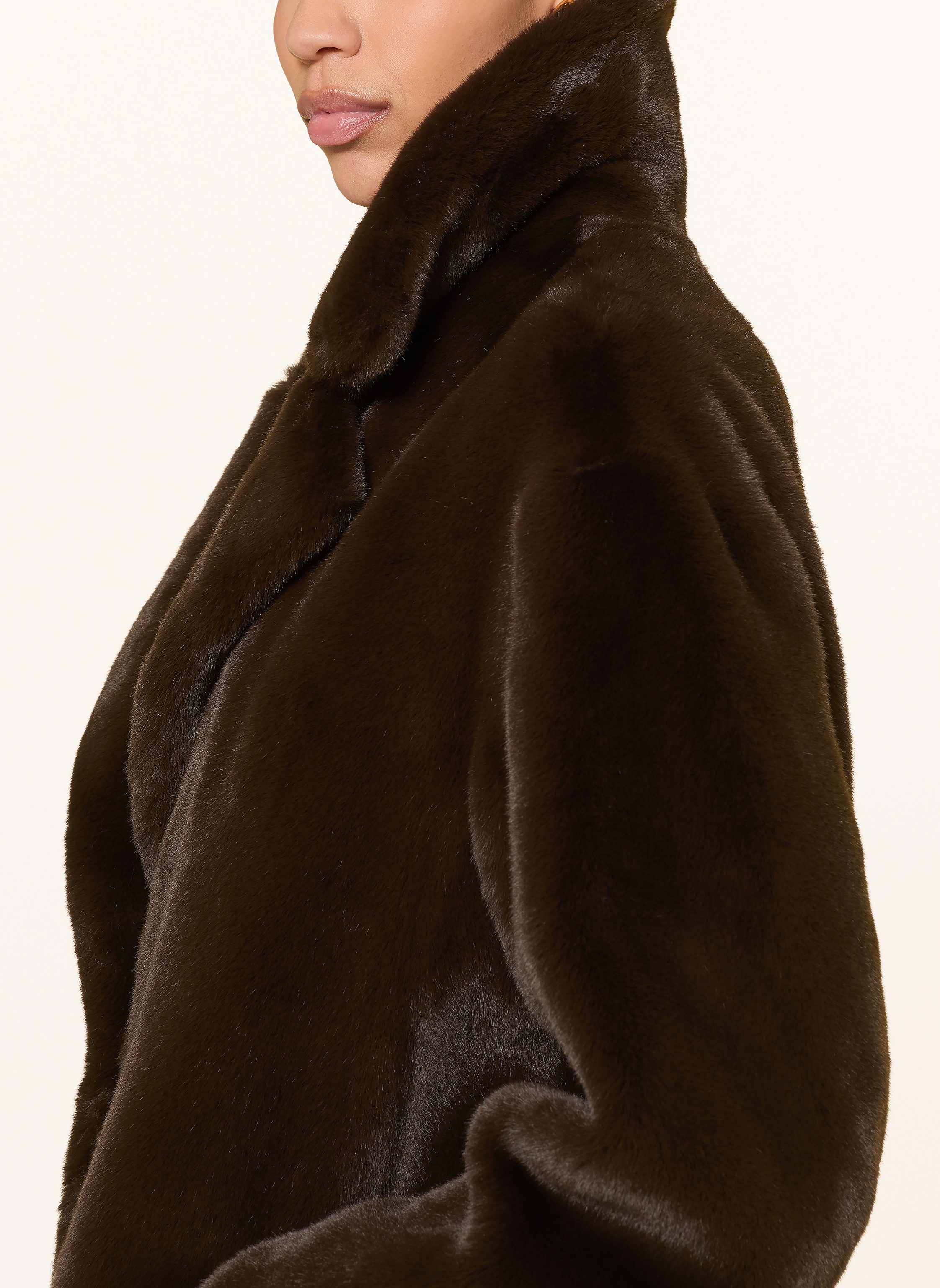 Thumbnail - Stand Studio Kunstfell-Mantel Mira braun