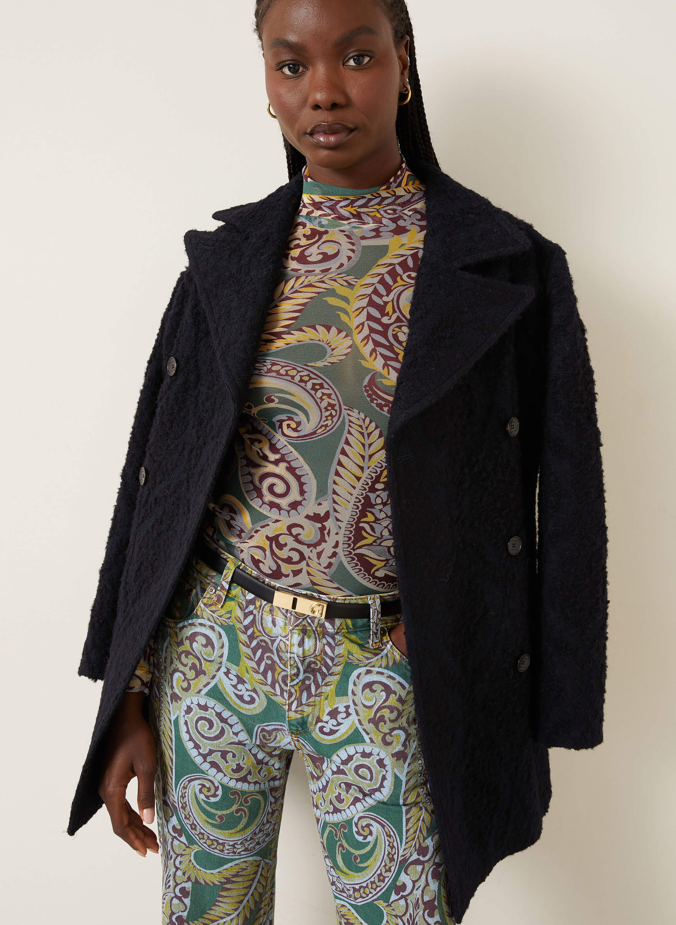 Thumbnail - Etro Longsleeve Aus Mesh rot