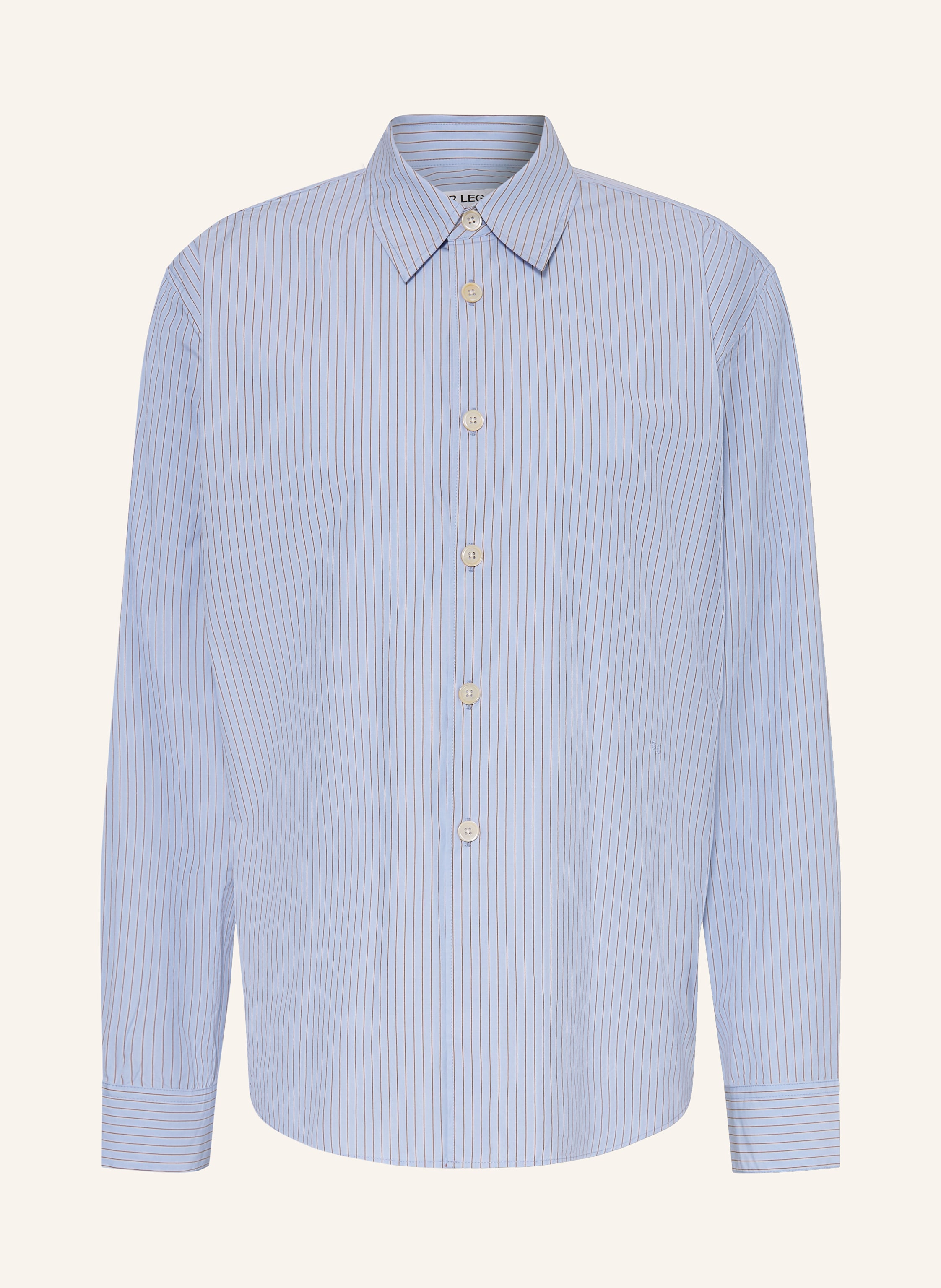 Our Legacy Our Legacy Hemd Beyond Comfort Fit blau in HELLBLAU / BRAUN